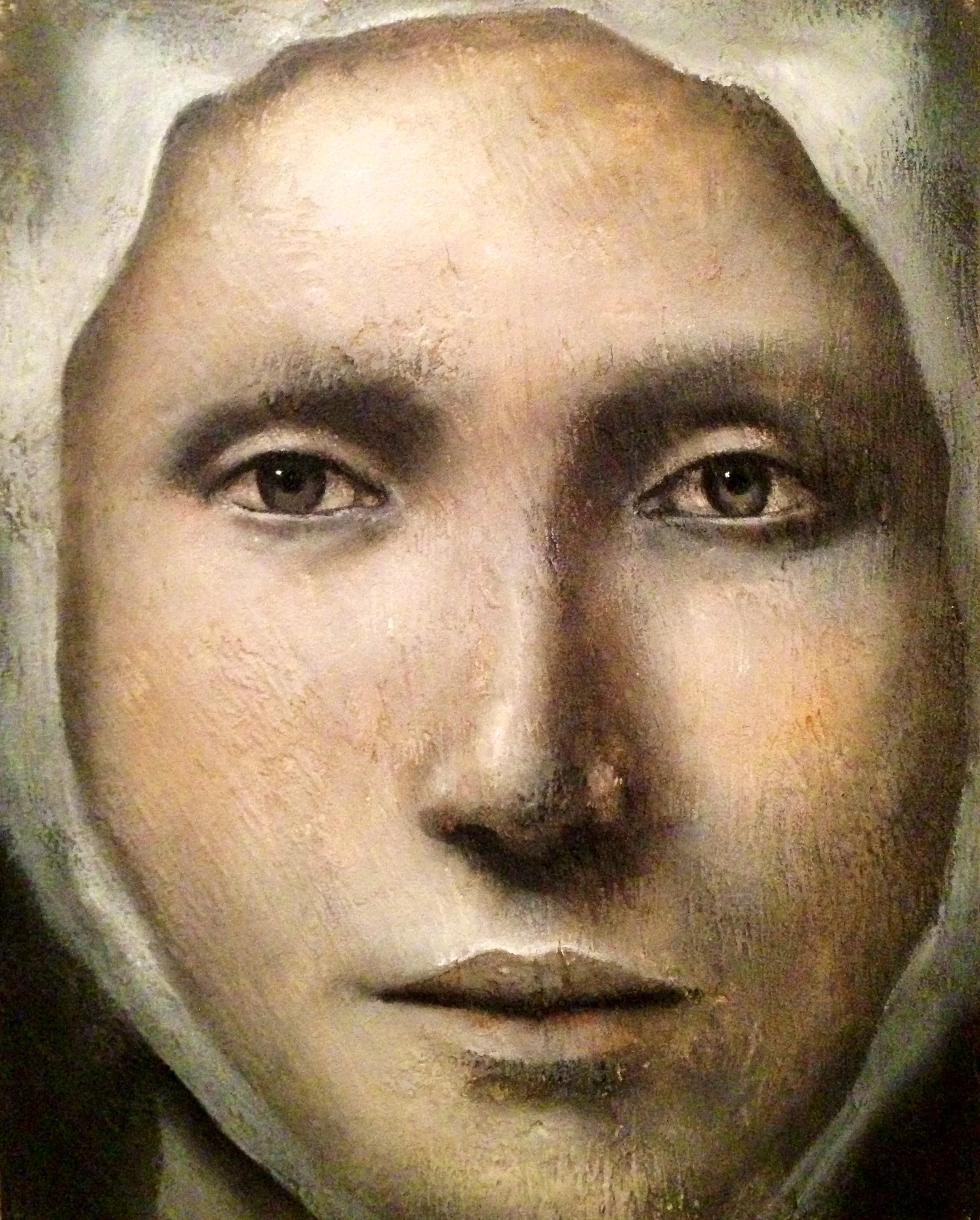 Adelais, 2016Acrylic, oil, texture medium on canvas 8"x10"