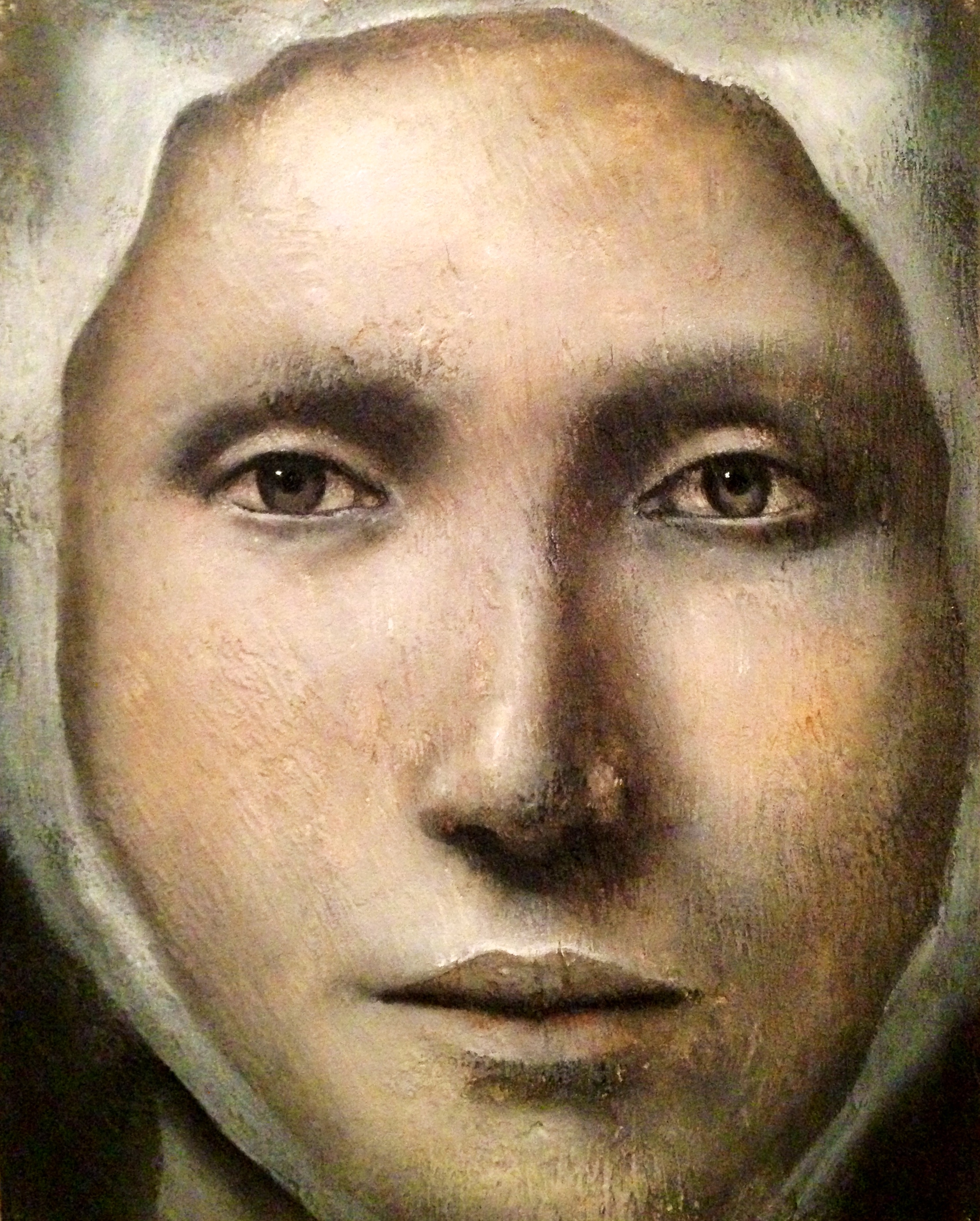 Adelais, 2016 Acrylic, oil, texture medium on canvas 8"x10"