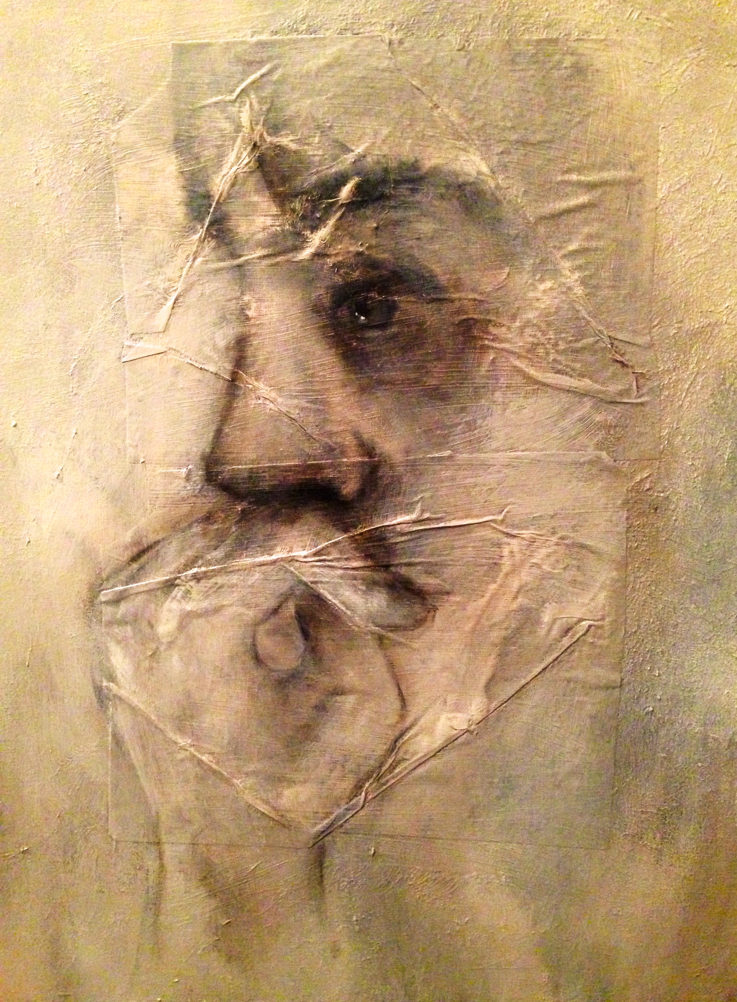 Nail Biter, 2015 Mixed media on canvas