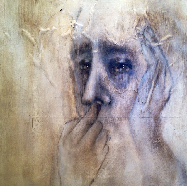 Nose Picker, 2015 Mixed media on canvas