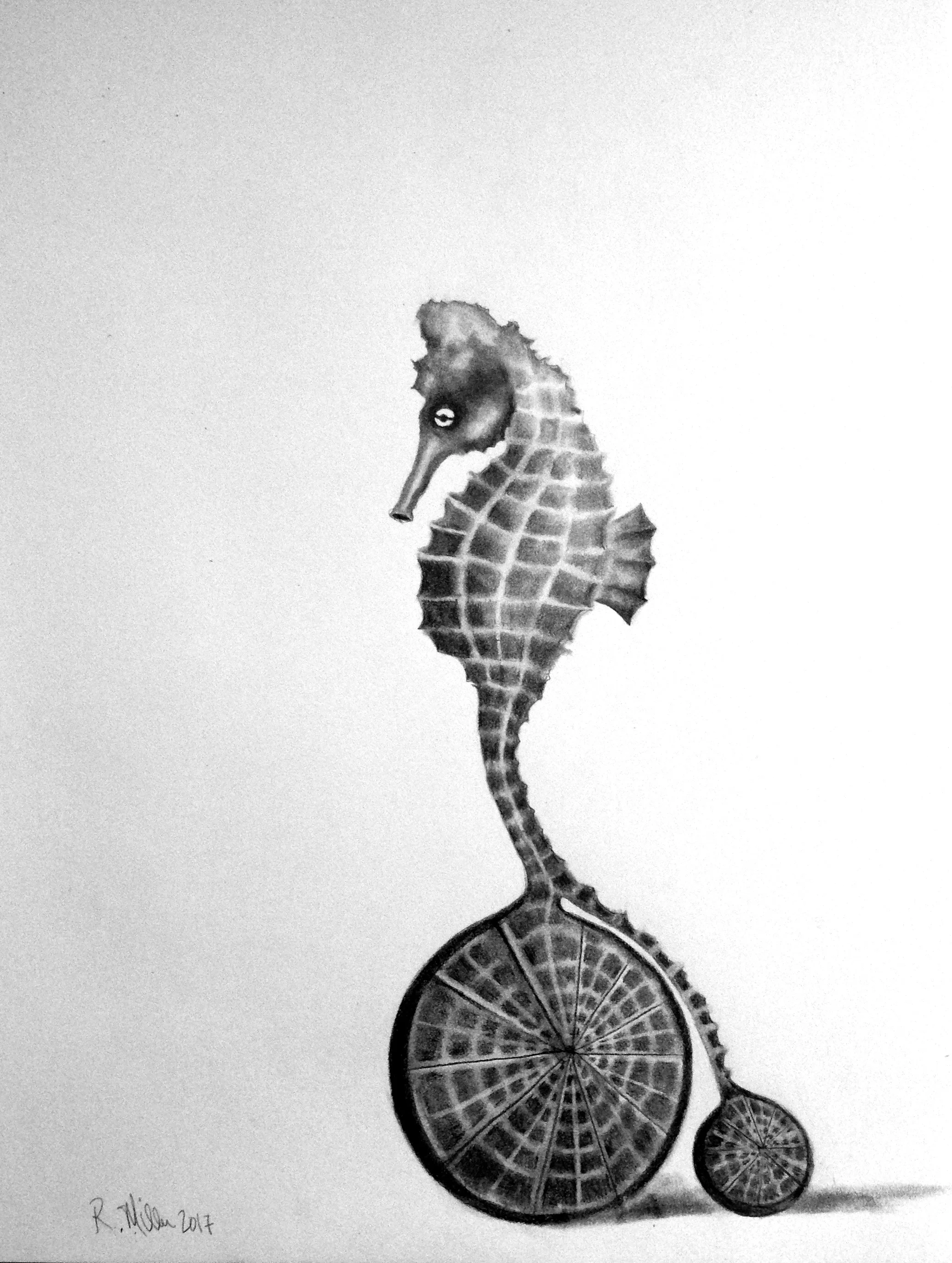 Sea Wheeler, 2017#2 Pencil on paper