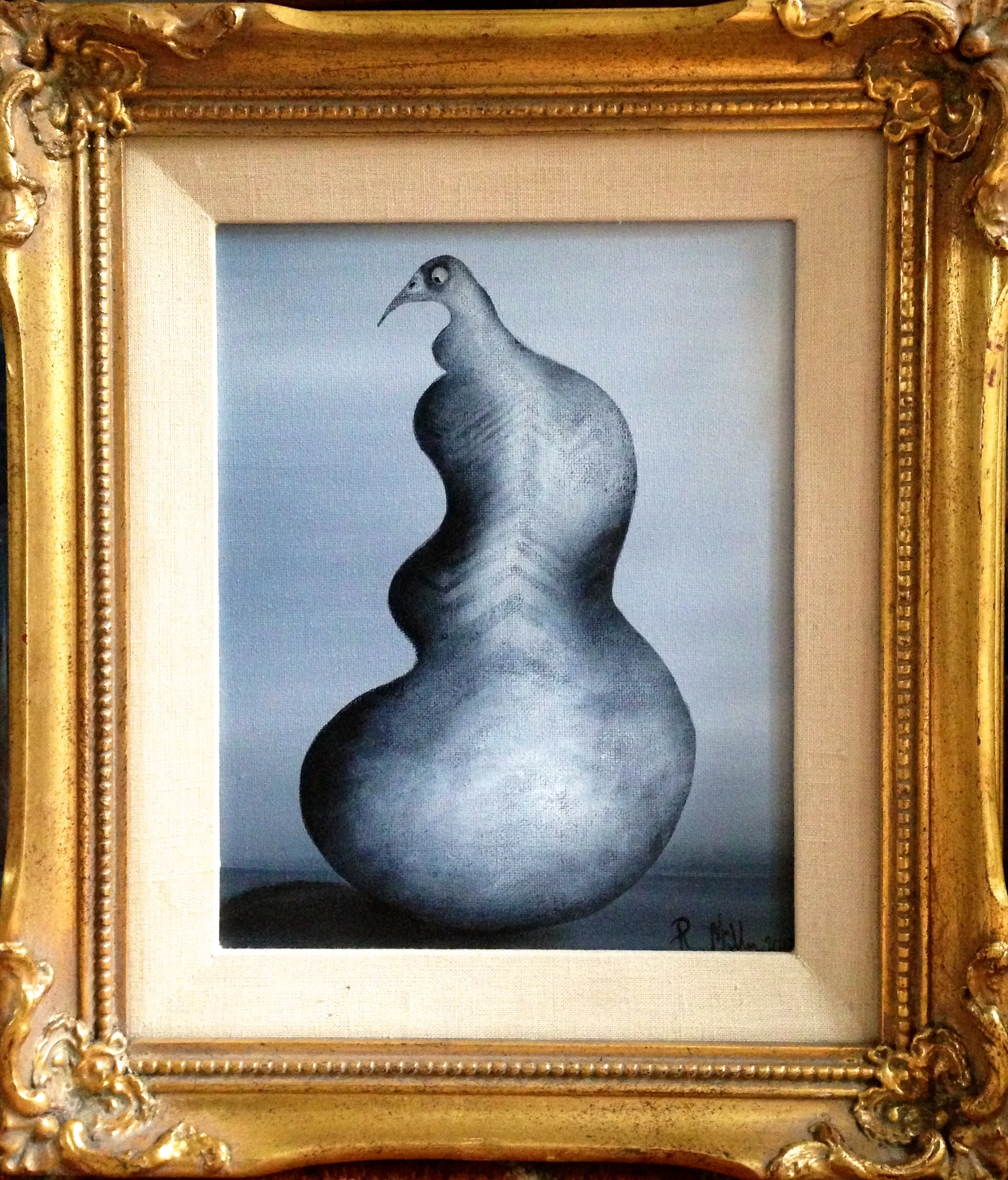 Odd Bird, 2017 Acrylic on canvas, 8"x10"