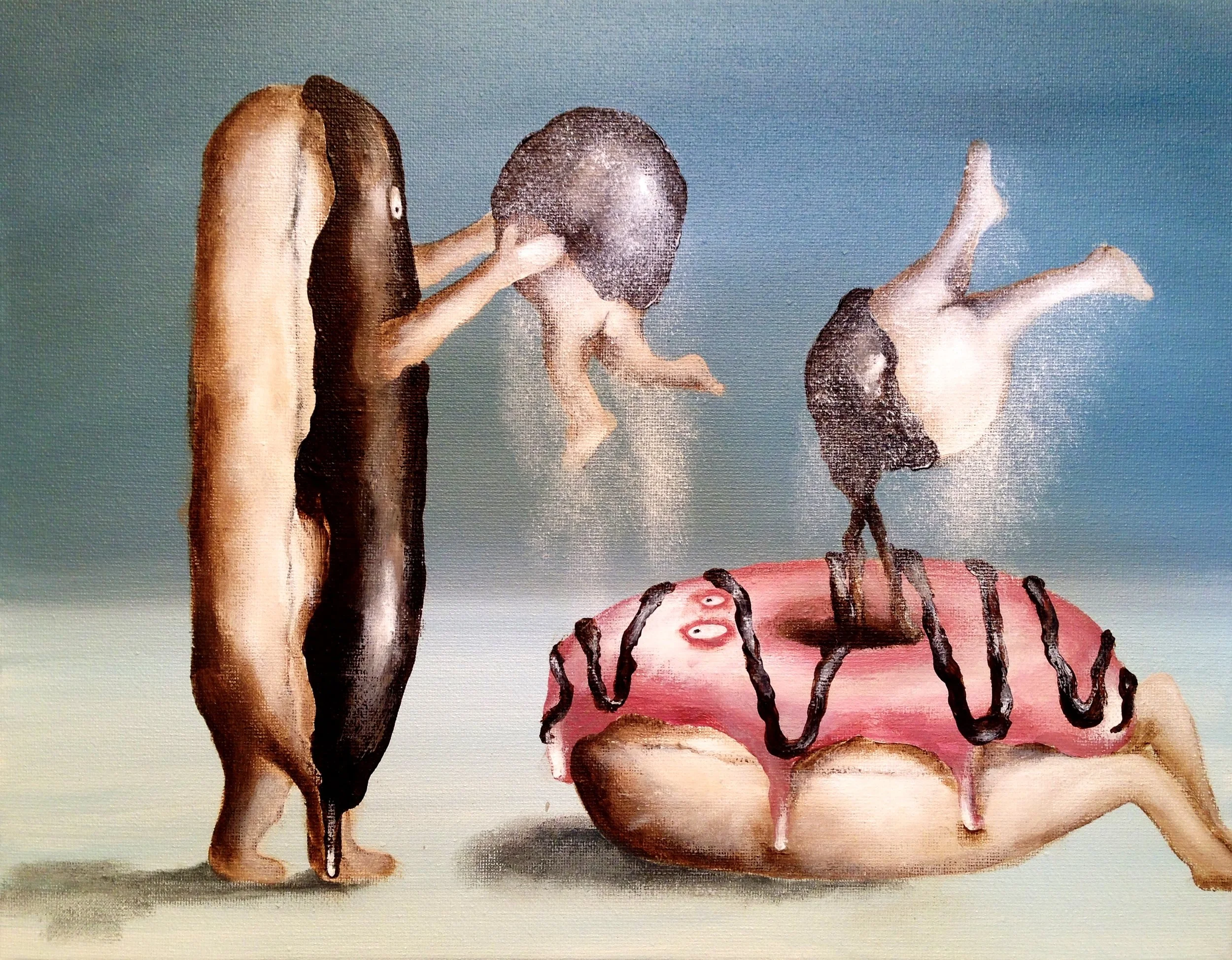 Birth of The Donut Hole, 2017Acrylic on canvas