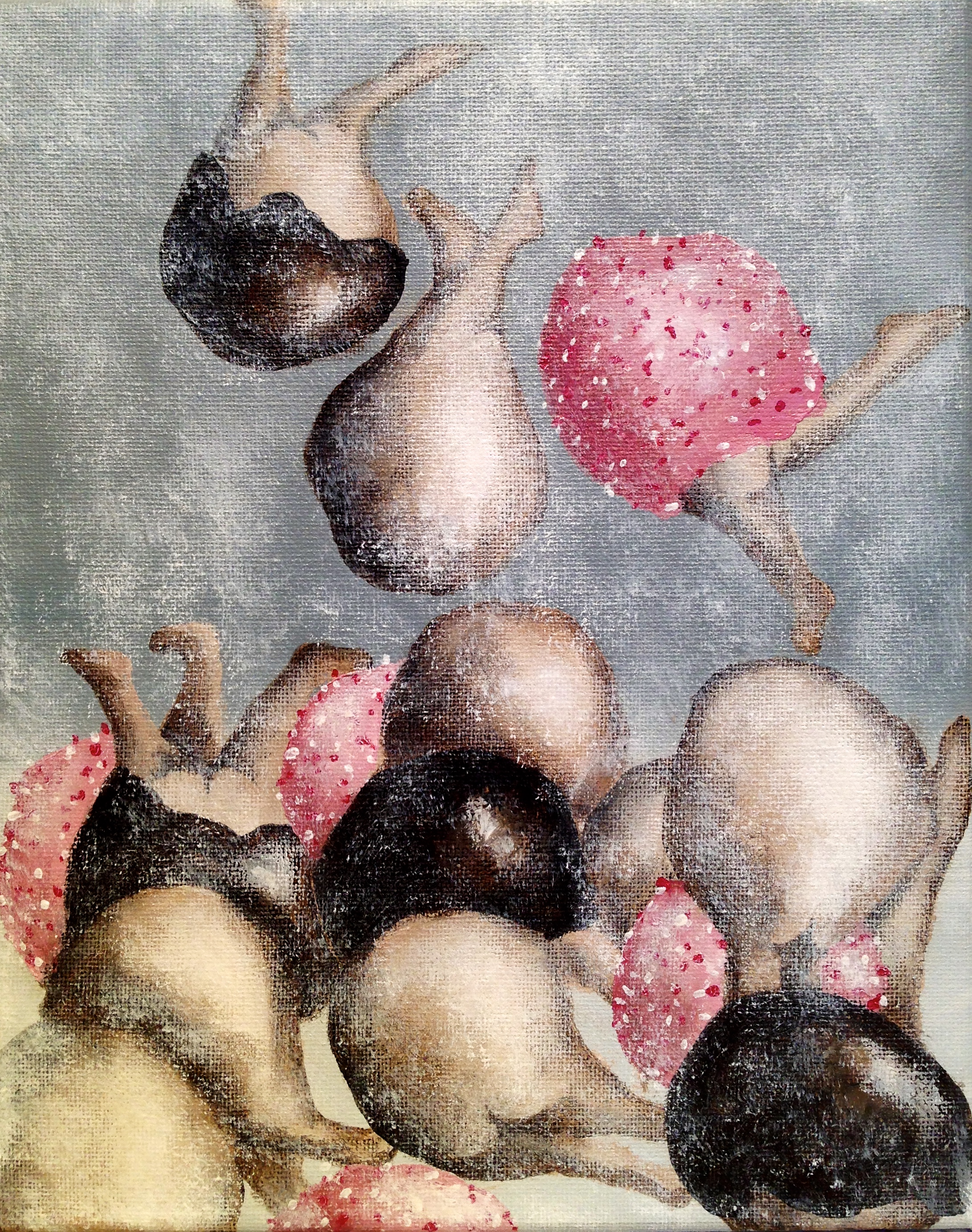 Snow Holes, 2017 Acrylic on canvas