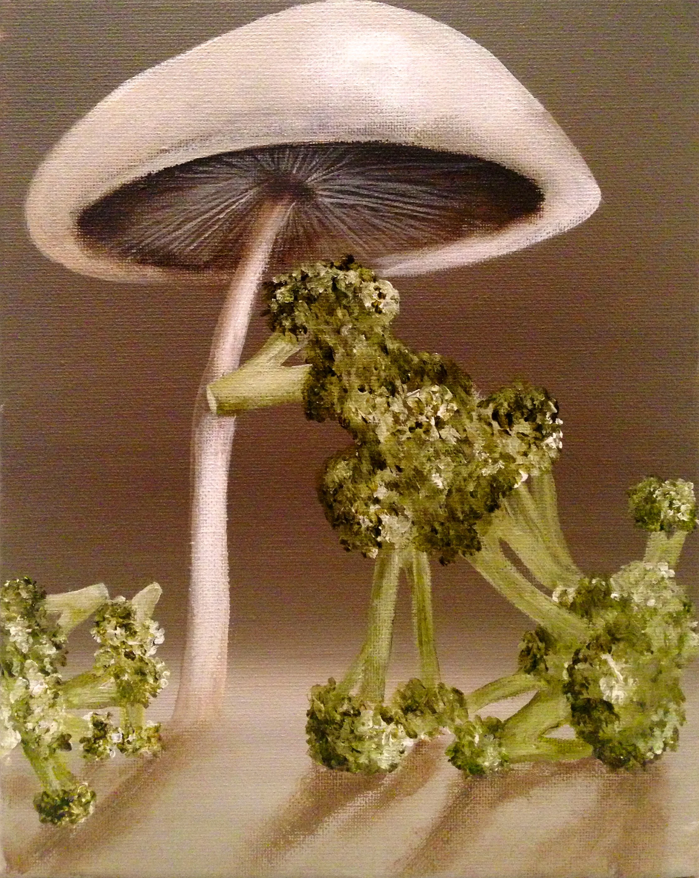 Good Broodles, 2017Acrylic on canvas 8"x10"