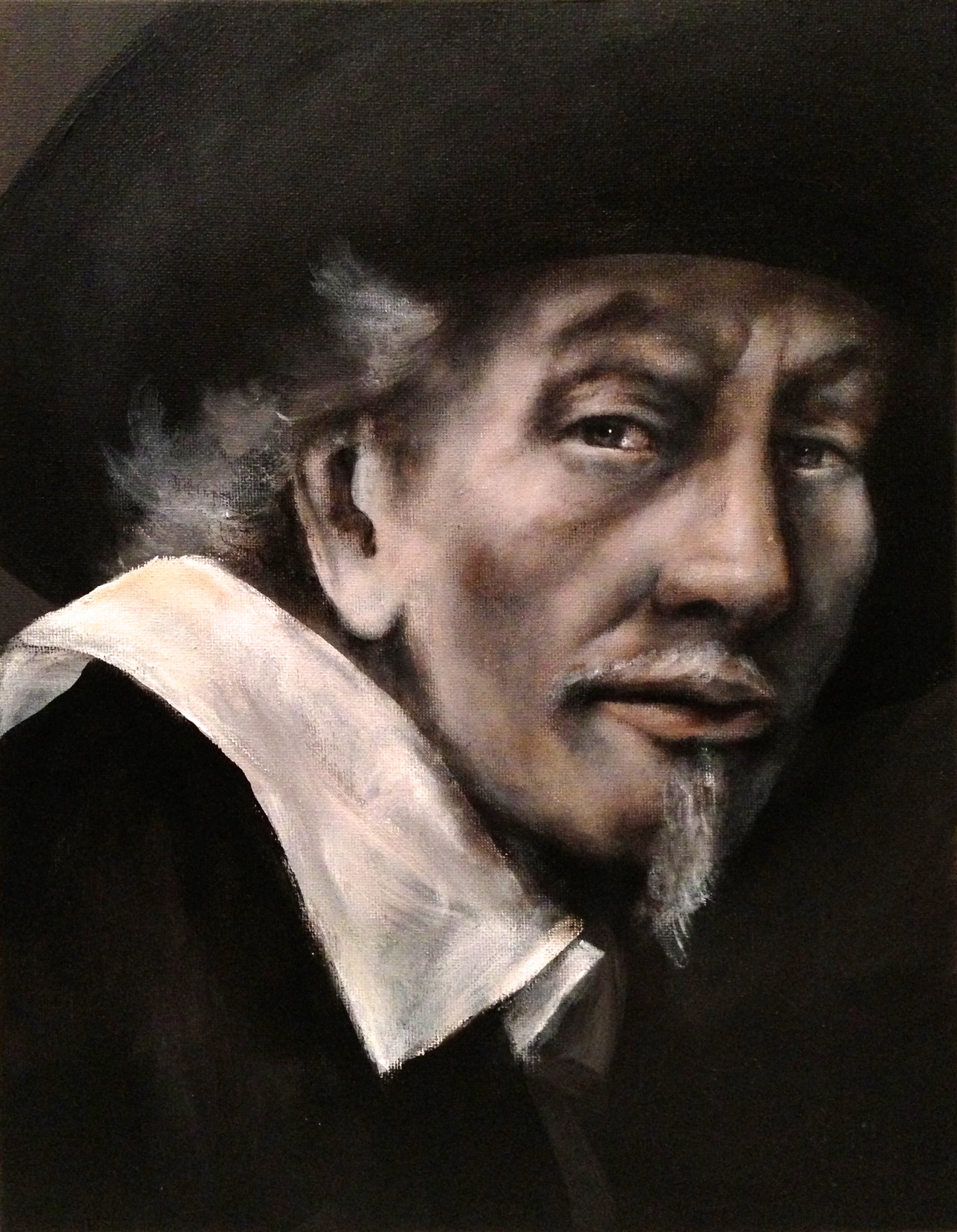 My Rembrandt, 2017 - a personal challenge piece Acrylic on canvas