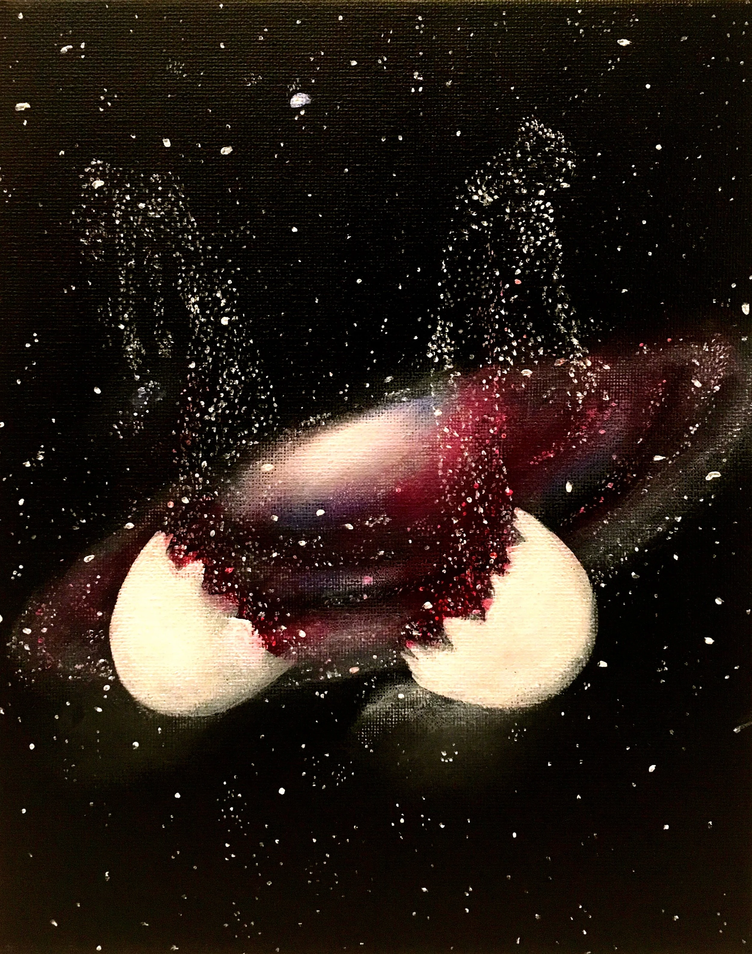 Surreal Spacism, 2017Acrylic on canvas 8"x10"