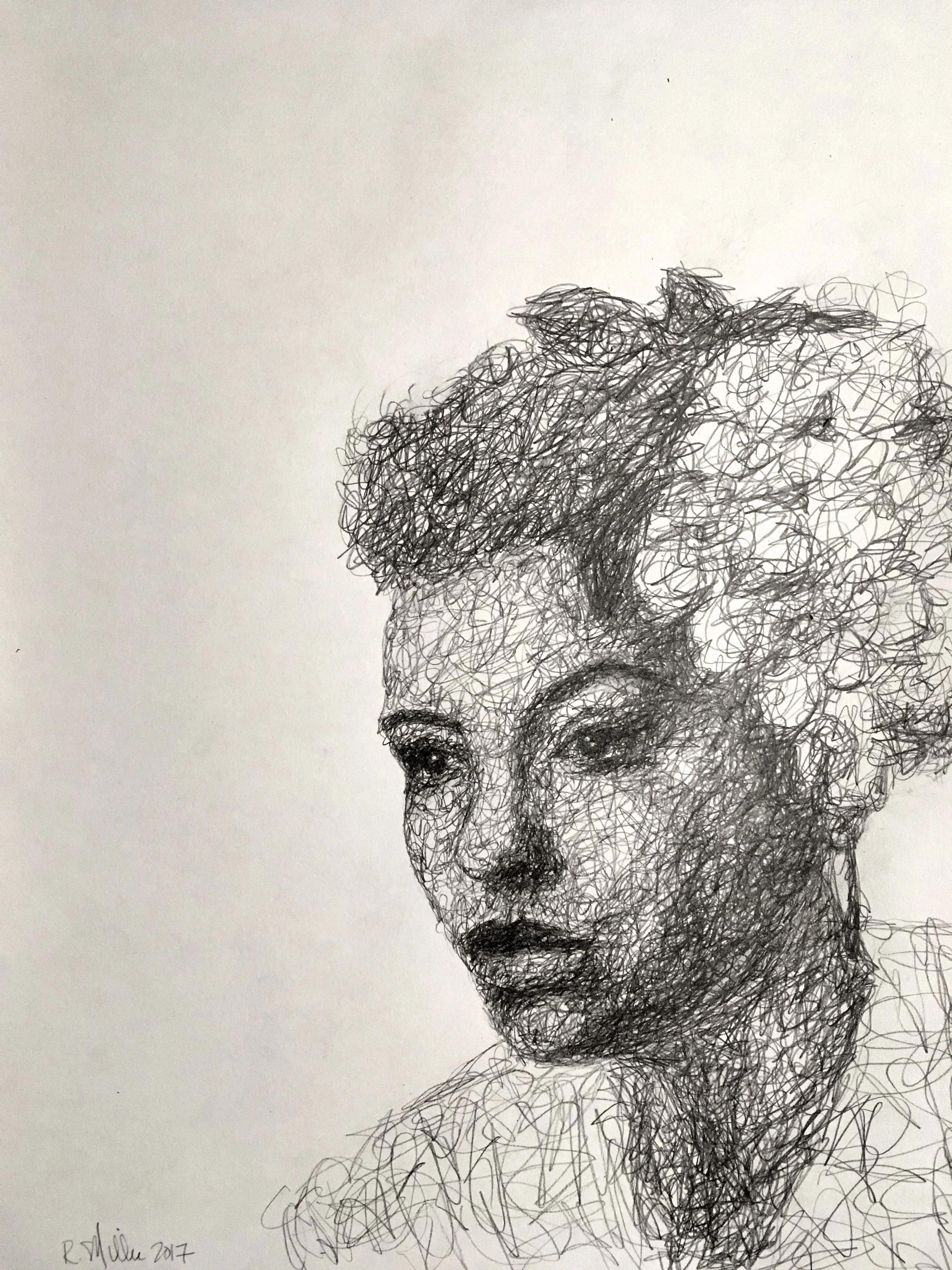 Billie Holiday, 2017 #2 Pencil on paper 11"x 14"