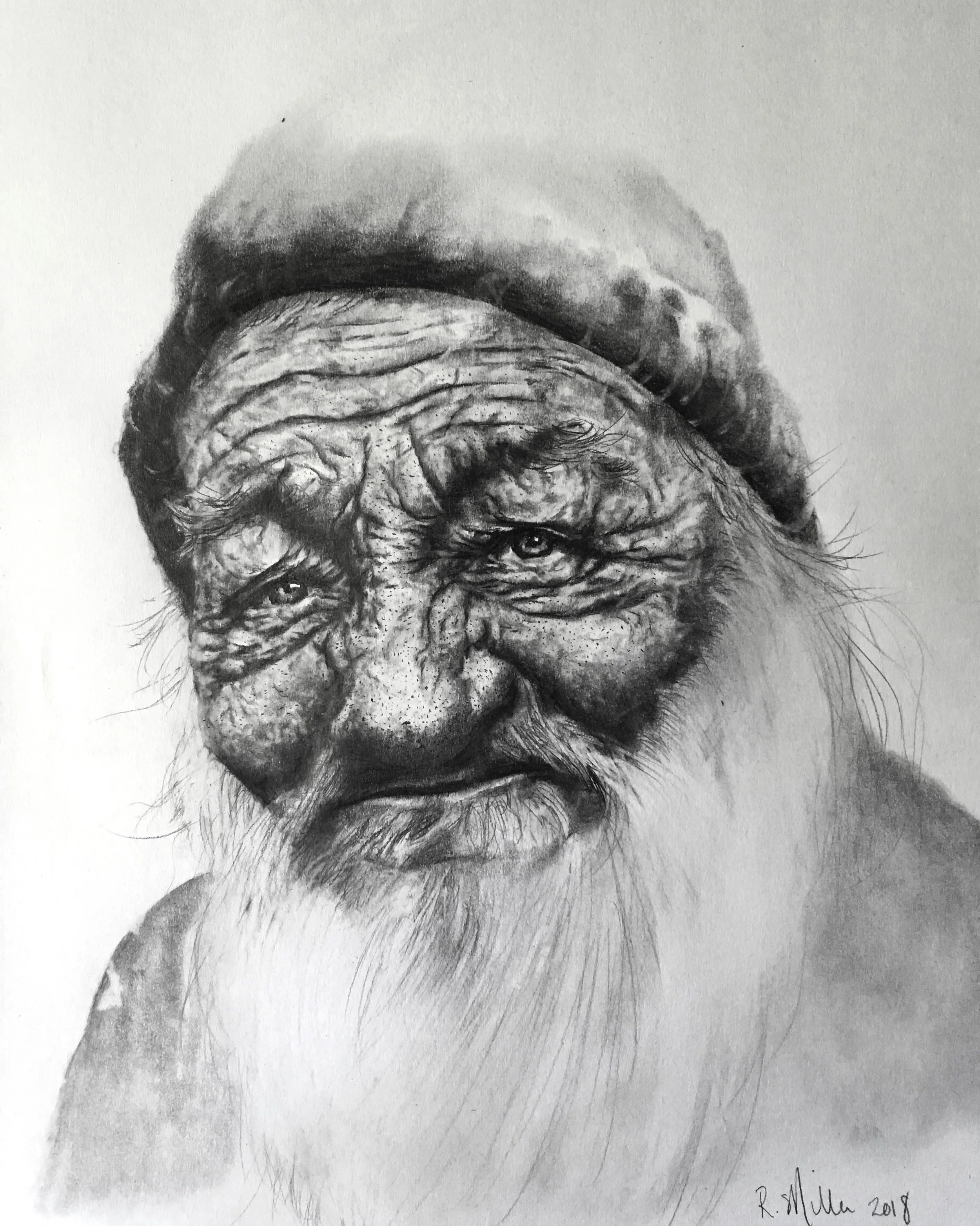 Edge Of Society, 2018 #2 pencil & charcoal on paper
