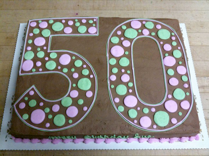 Giant 50 in Polka Dots