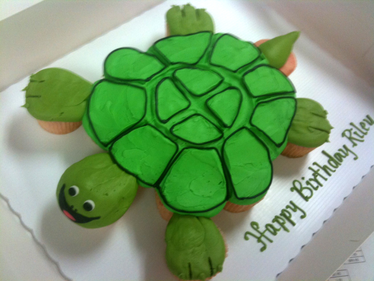 Turtle out of Cupcakes