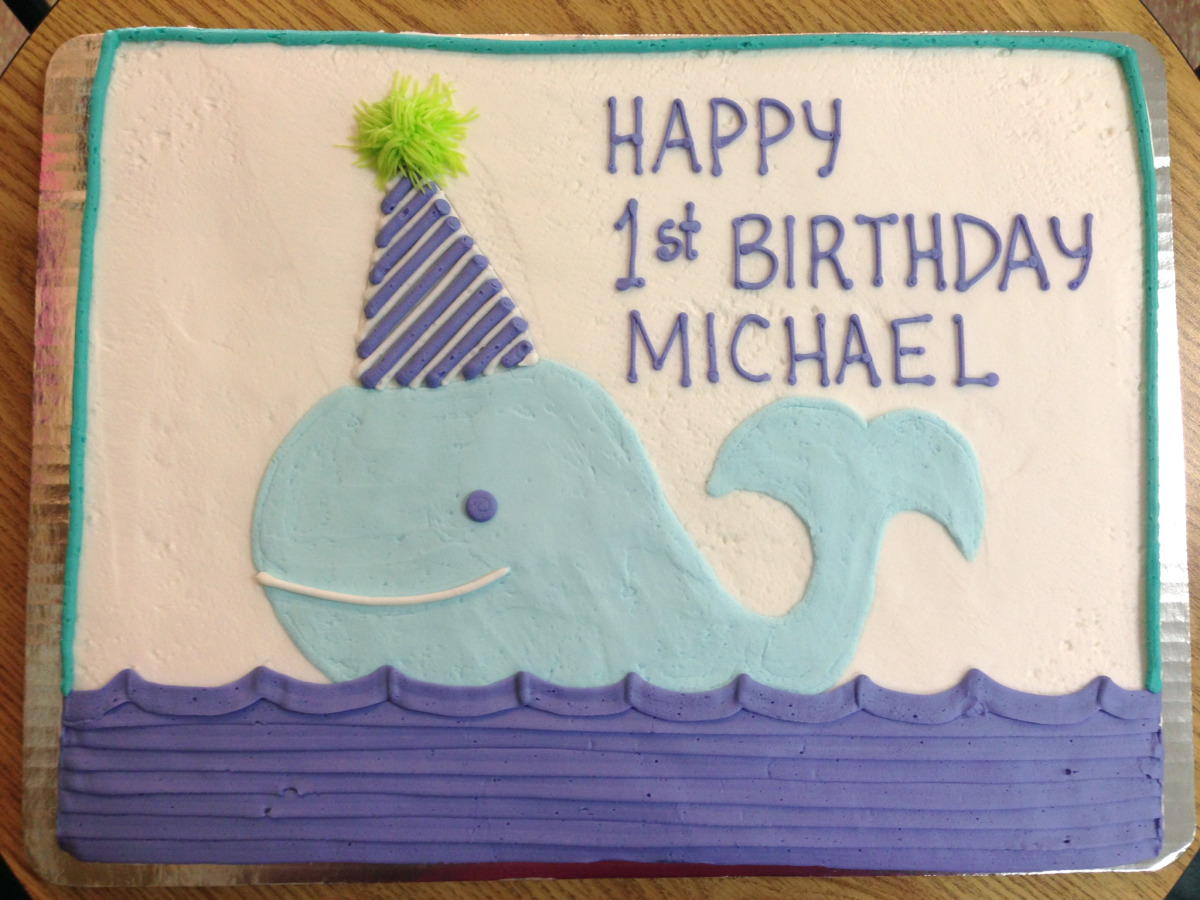 Whale with Birthday Hat