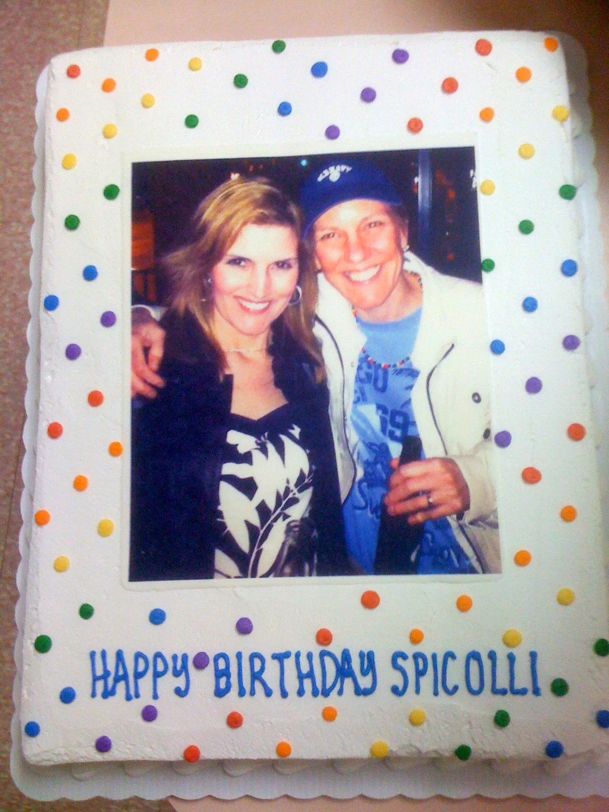 Polka Dot Photo Cake