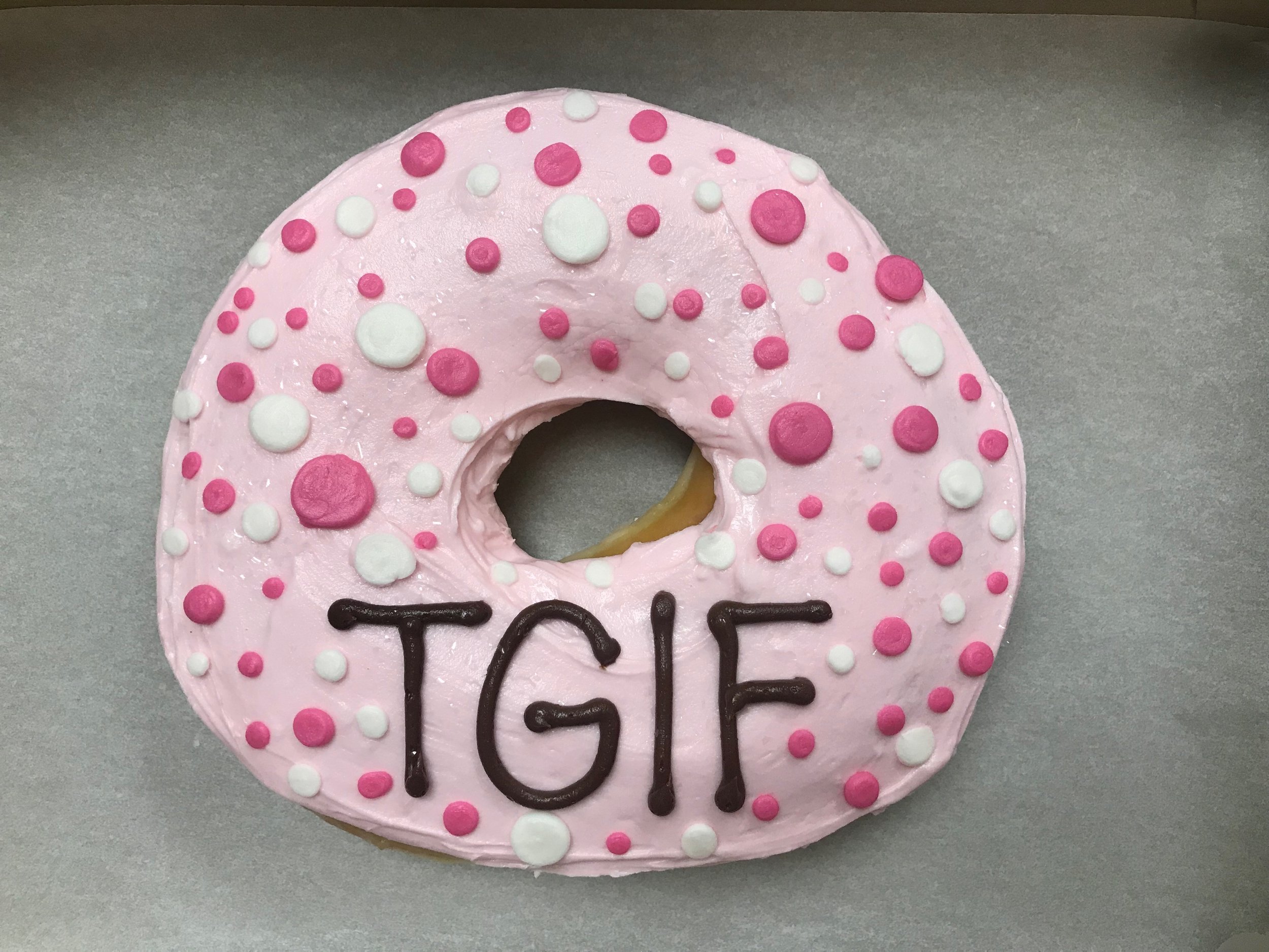  Giant Flippo Donut to celebrate Friday! 