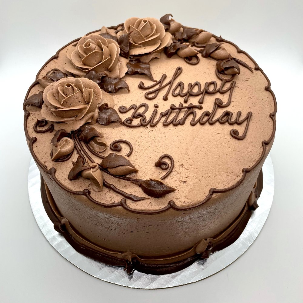 All Chocolate with Roses Decorated Cake - PICK UP ONLY (Copy ...