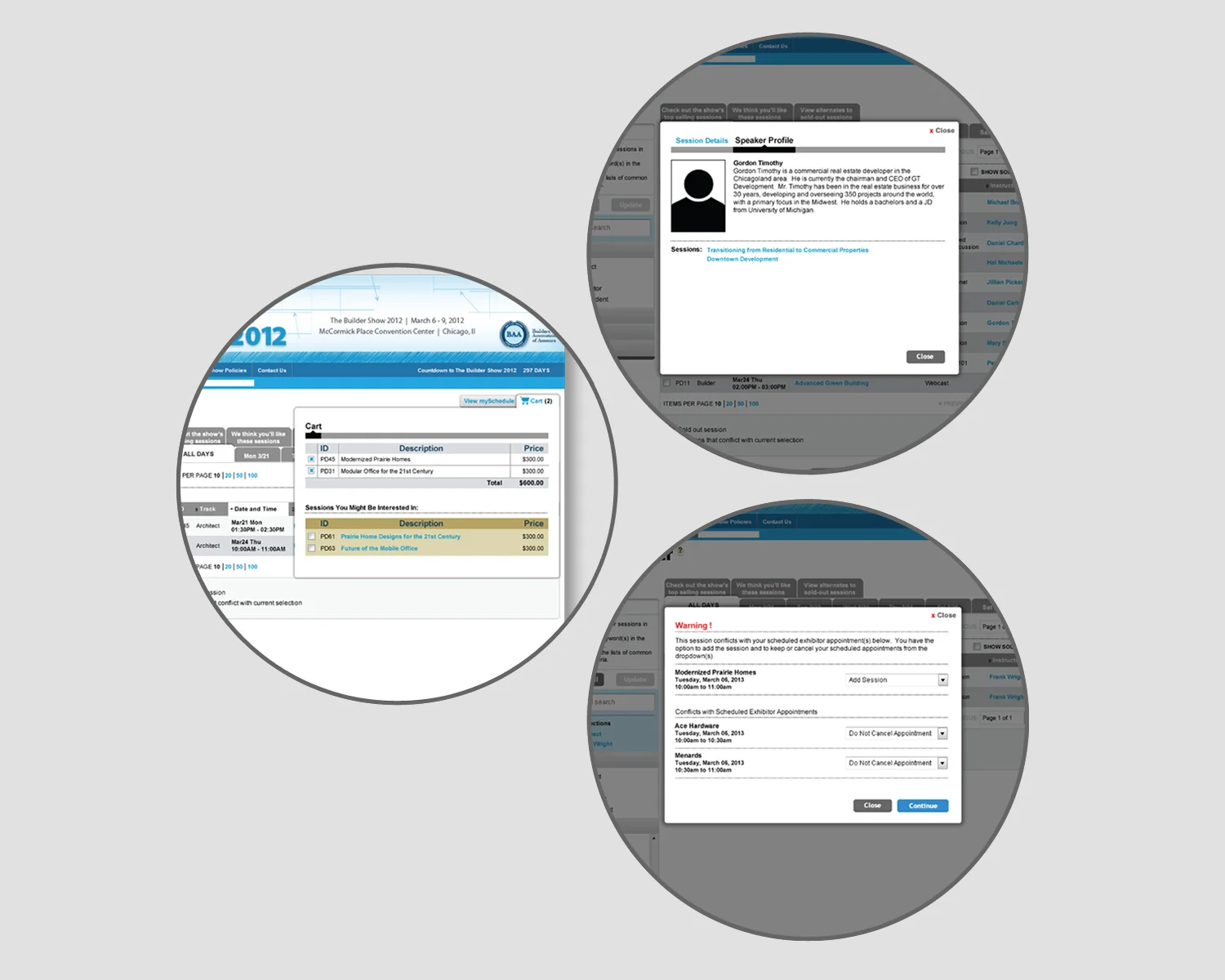   Event Explorer:: &nbsp; The project focused on revamping the look and feel of the current application that is flexible enough to be implemented on different shows and also enhanced to include not only a smarter search, but also the ability to upsel