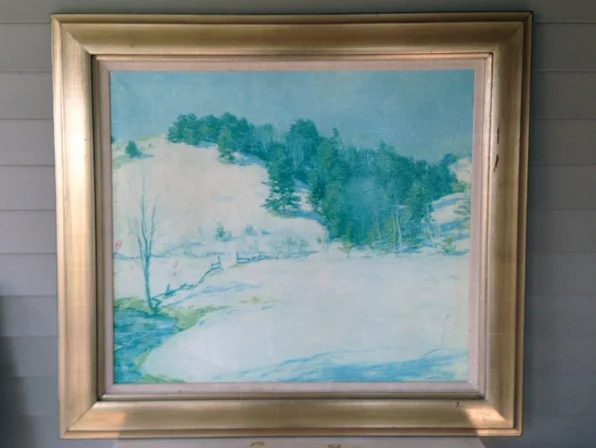 Faded rummage sale find perfect for painting a quote on!