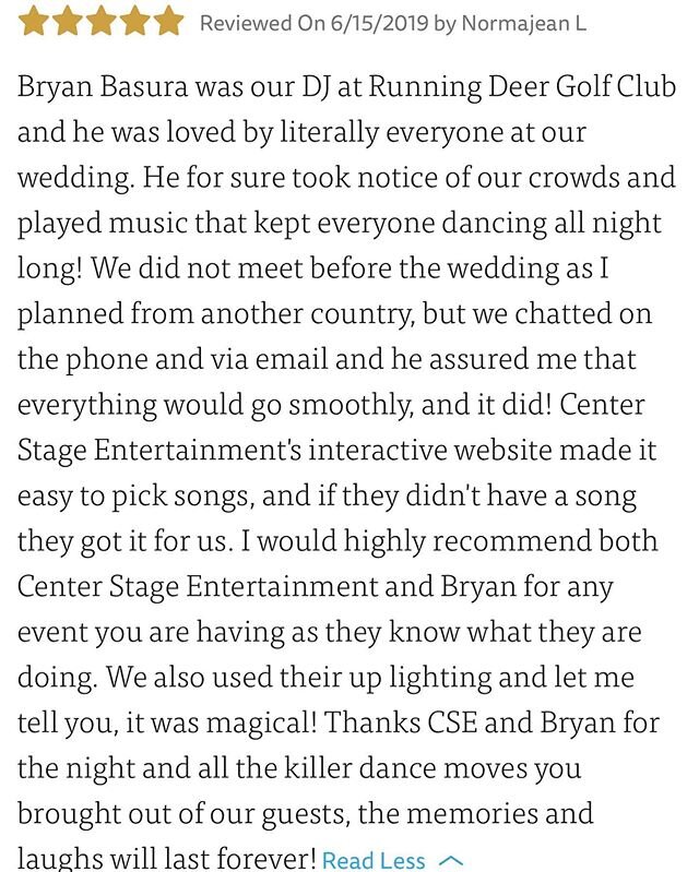 #fbf @centerstageent @runningdeergolfclub @theknot #mycsevent