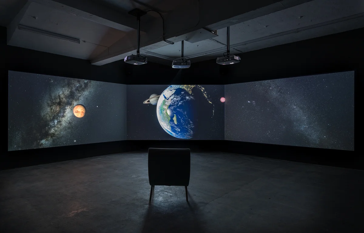Installation view: The End of the World, 2017 David Blandy Image: Damian Griffiths