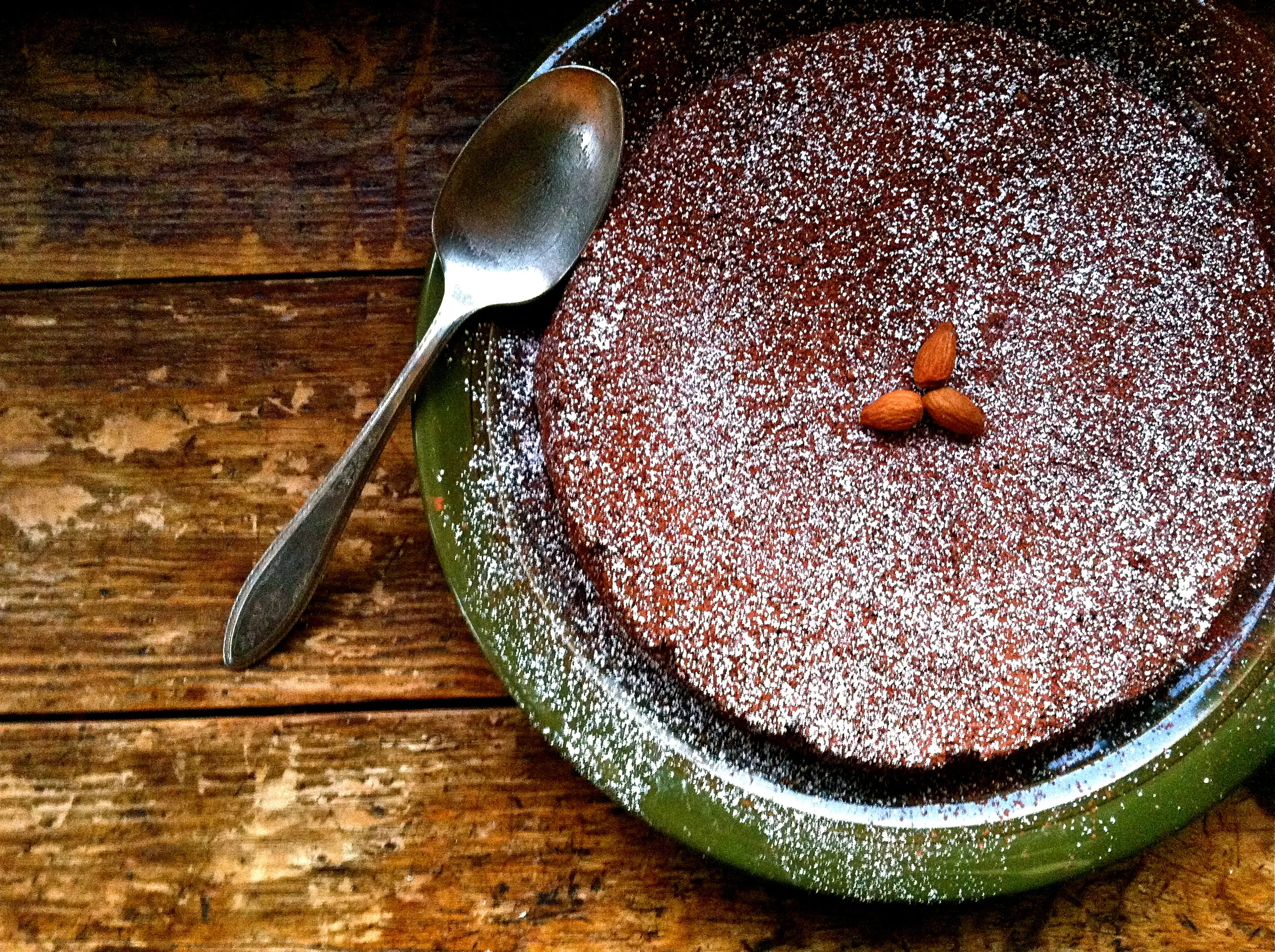 Buckwheat Chocolate Almond Cake at Camp Joy Gardens, Boulder Creek, California
