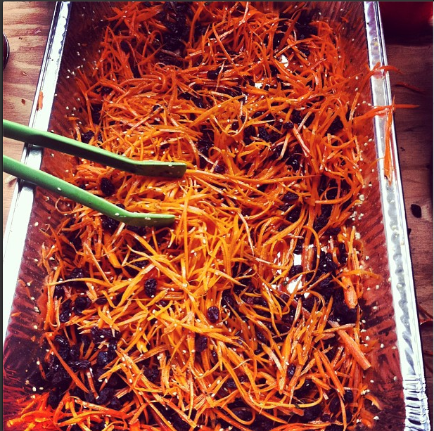   Carrot Raisin Slaw at Lunch time  