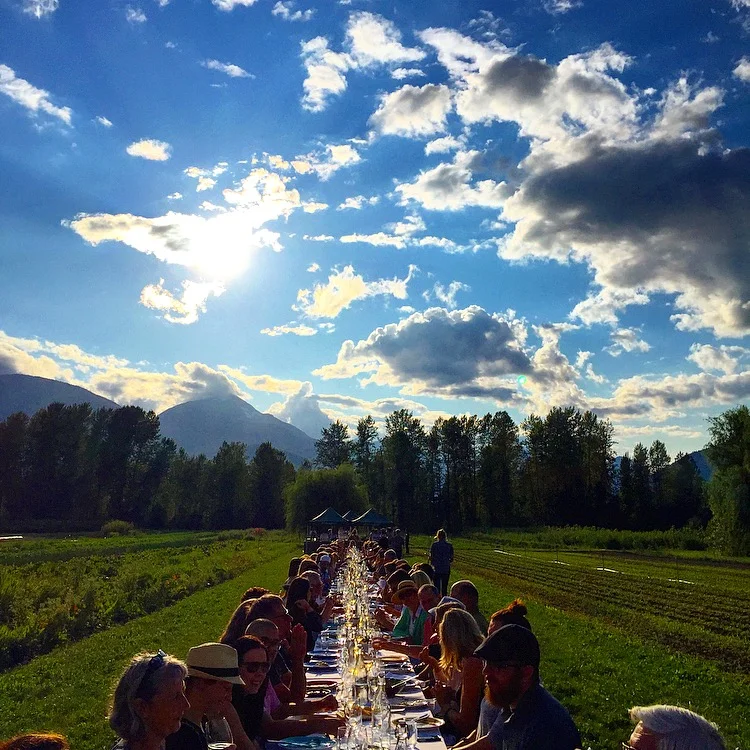 The Table at North Arm Farm in Pemberton, British Columbia 