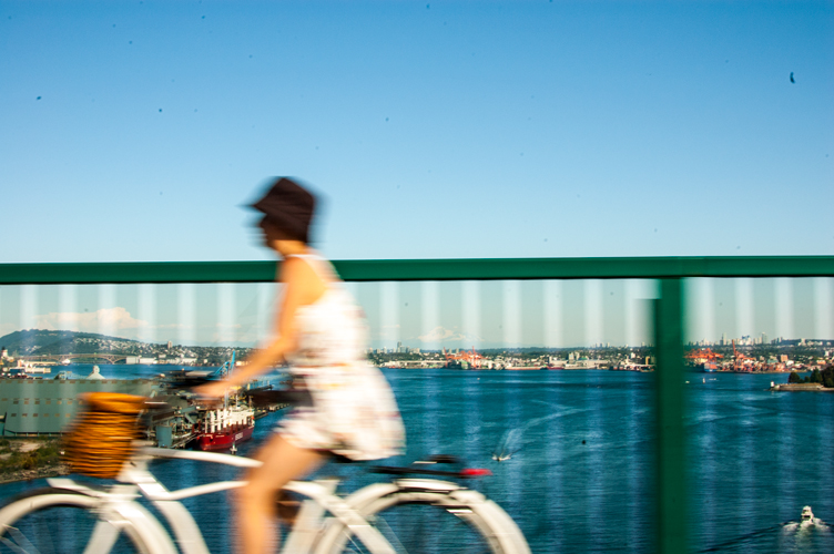 Biker in Vancouver, BC