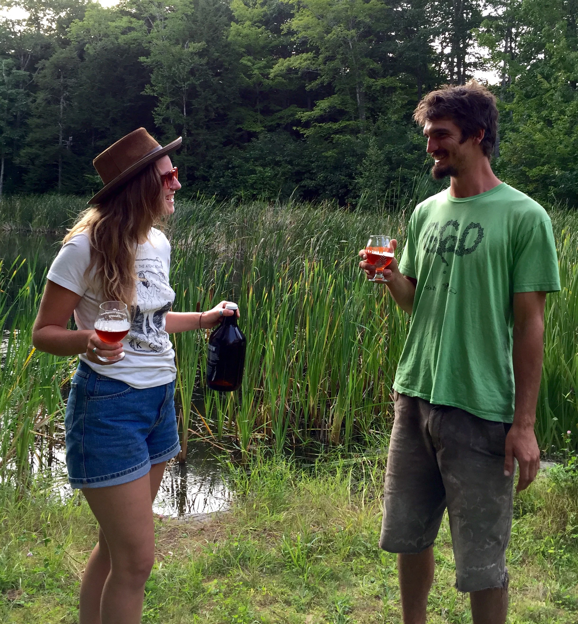 Davis and I plottin' at Oxbow//Newcastle, Maine