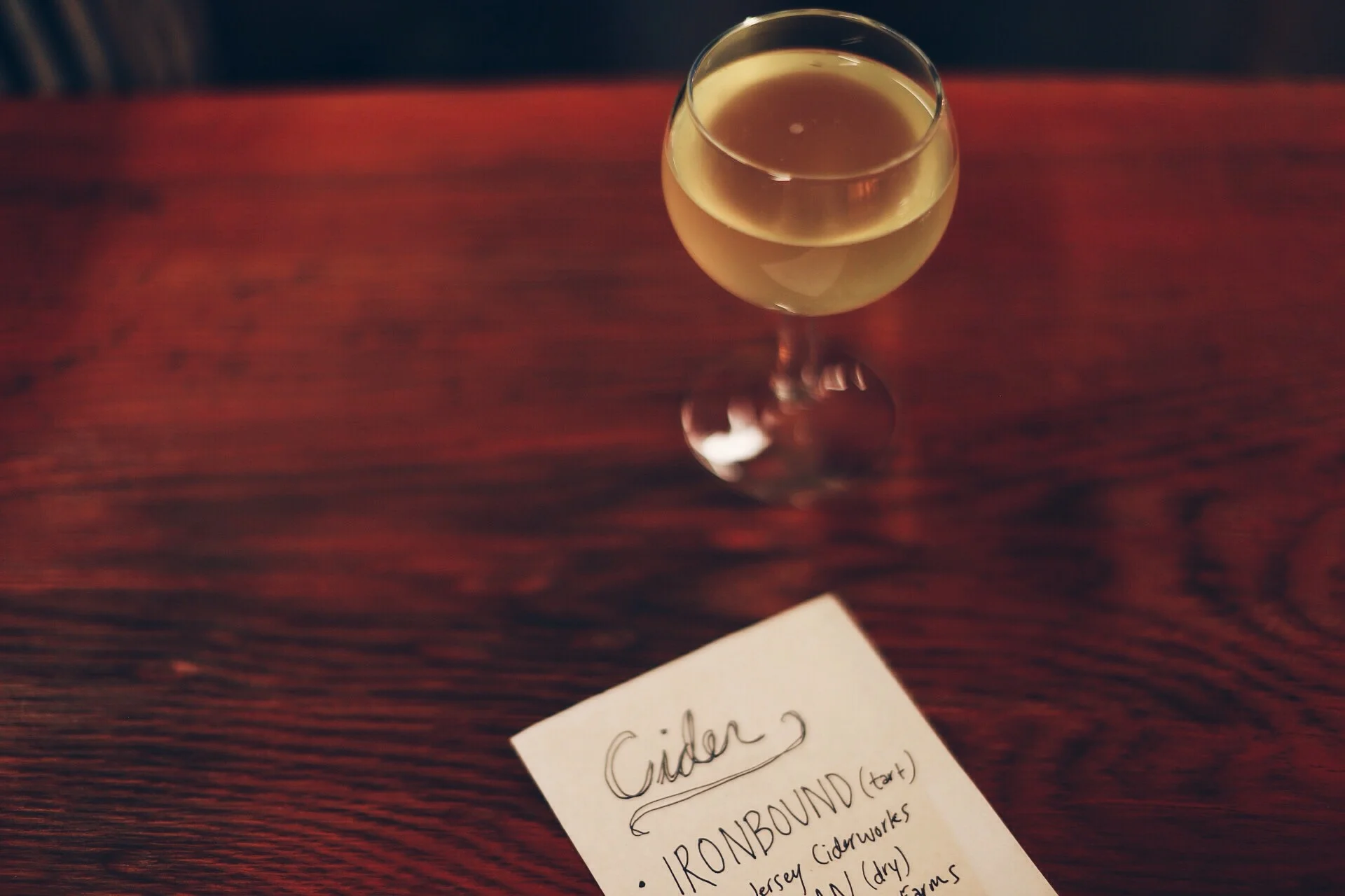 Ironbound Cider from New Jersey Cider Works// Photo by Ellie Tremble