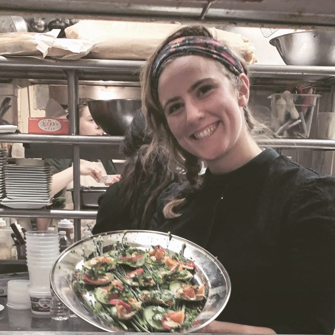  Chef Katie Briggs at Chris’ Jazz Cafe Undocumented Workers Solidarity Fundraiser//Photo by Kurt Evans  