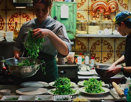  Chef Katie Briggs and Braden Biel at Bridgeton House// Photo by Ellie Tremble 