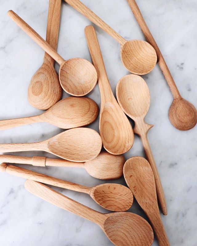 Currently marking holiday wreaths and planning our Thanksgiving menu. 🍂 Spiked eggnog may or may not be involved! 
On another note, anyone else wildly obsessed with wooden spoons!?! I find them both useful and beautiful to keep around the kitchen. ?