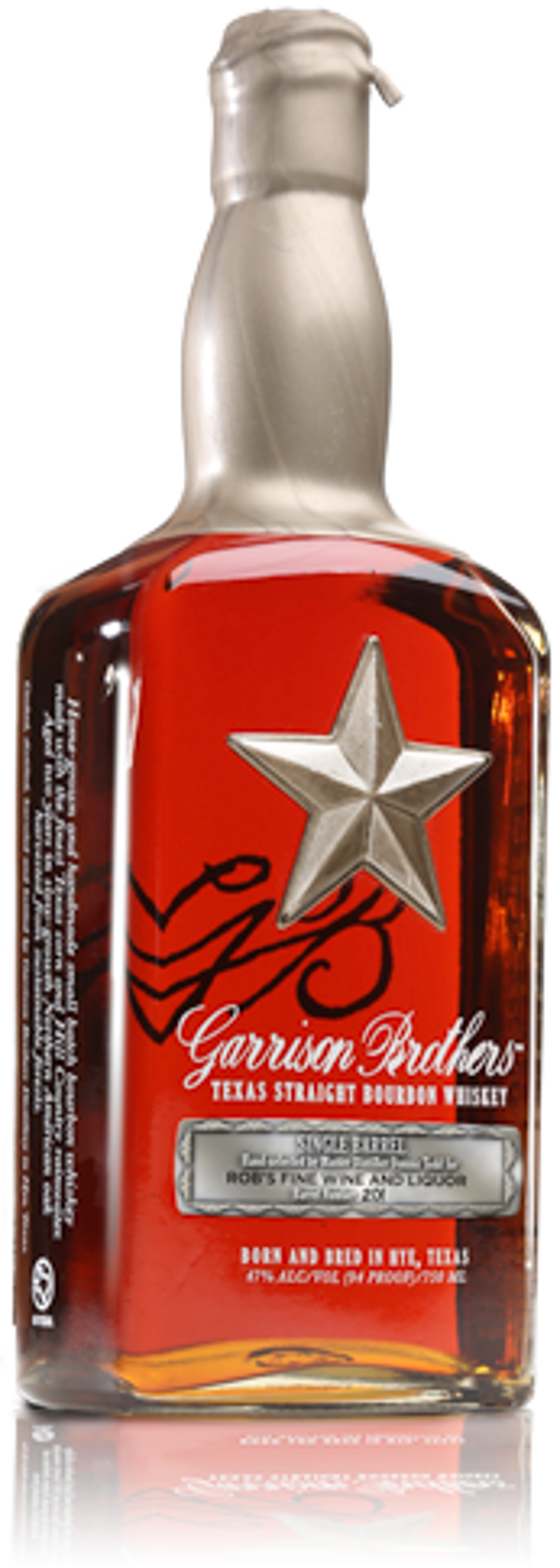 3. Garrison Brothers Single Barrel Texas Straight Bourbon Whiskey
