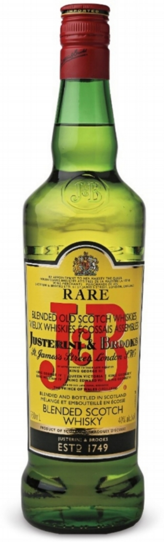 10.&nbsp;J&amp;B Rare Blended Scotch Whisky