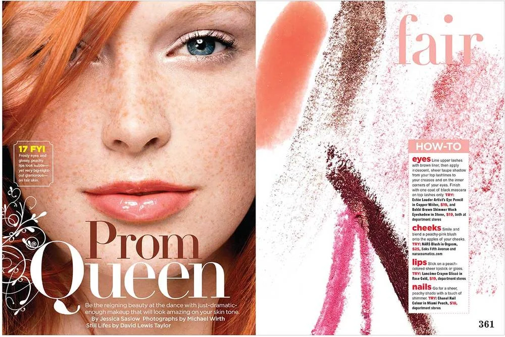 BEAUTY FEATURE (see PUBLISHING - Fashion & Beauty, top right menu bar)