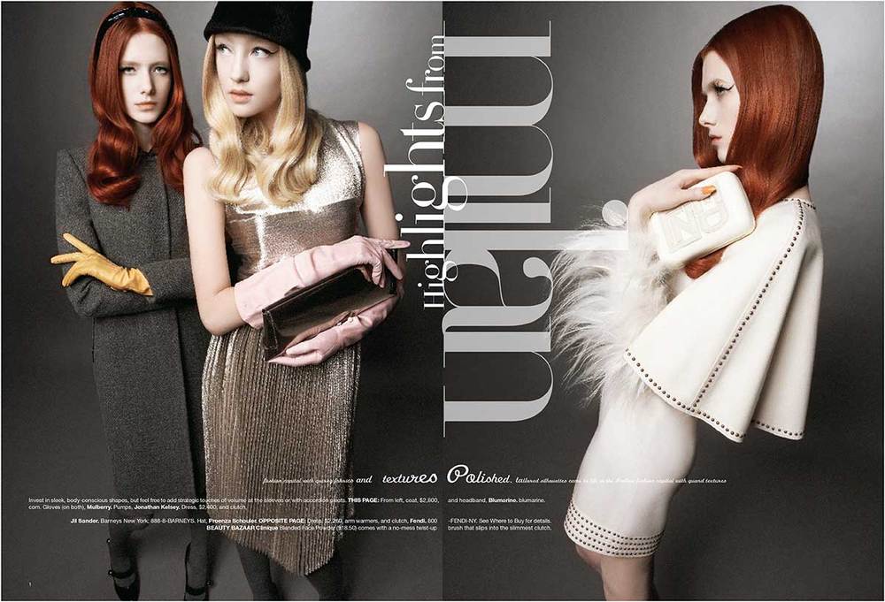HARPER'S BAZAAR FASHION FEATURE (see PUBLISHING - Fashion & Beauty, top right menu bar)