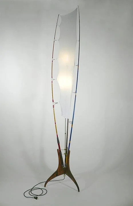 FISHING POLE FLOOR LAMP (see ART - Furniture & Lighting Design, top right menu bar)