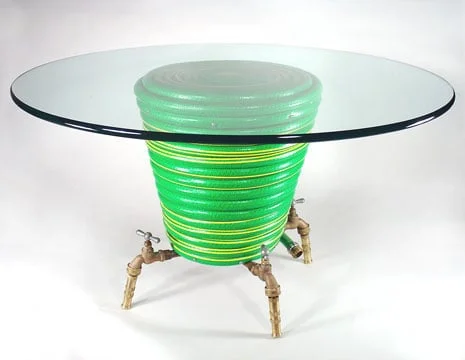 THE GARDEN HOSE TABLE (see Art - Furniture & Lighting, top right menu bar)