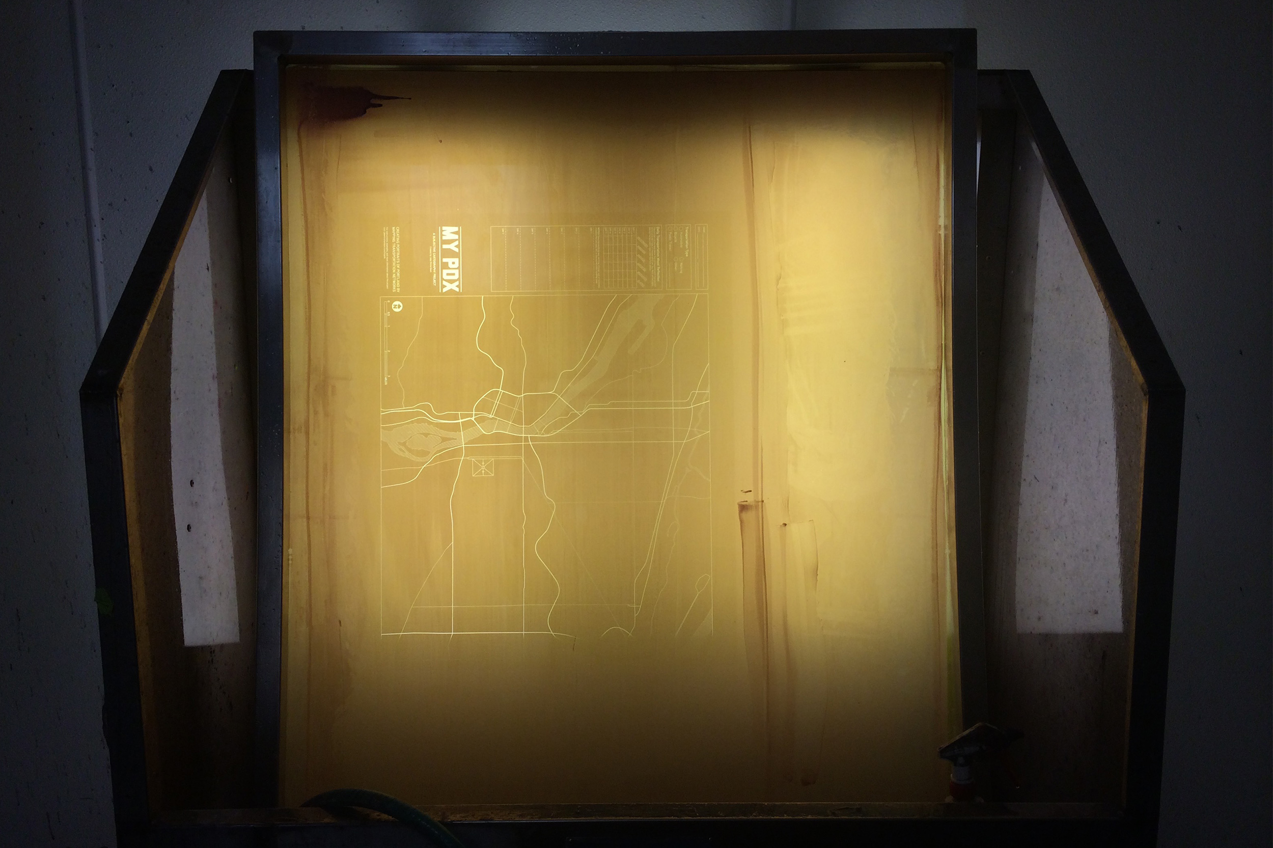 Prepping screen for printing