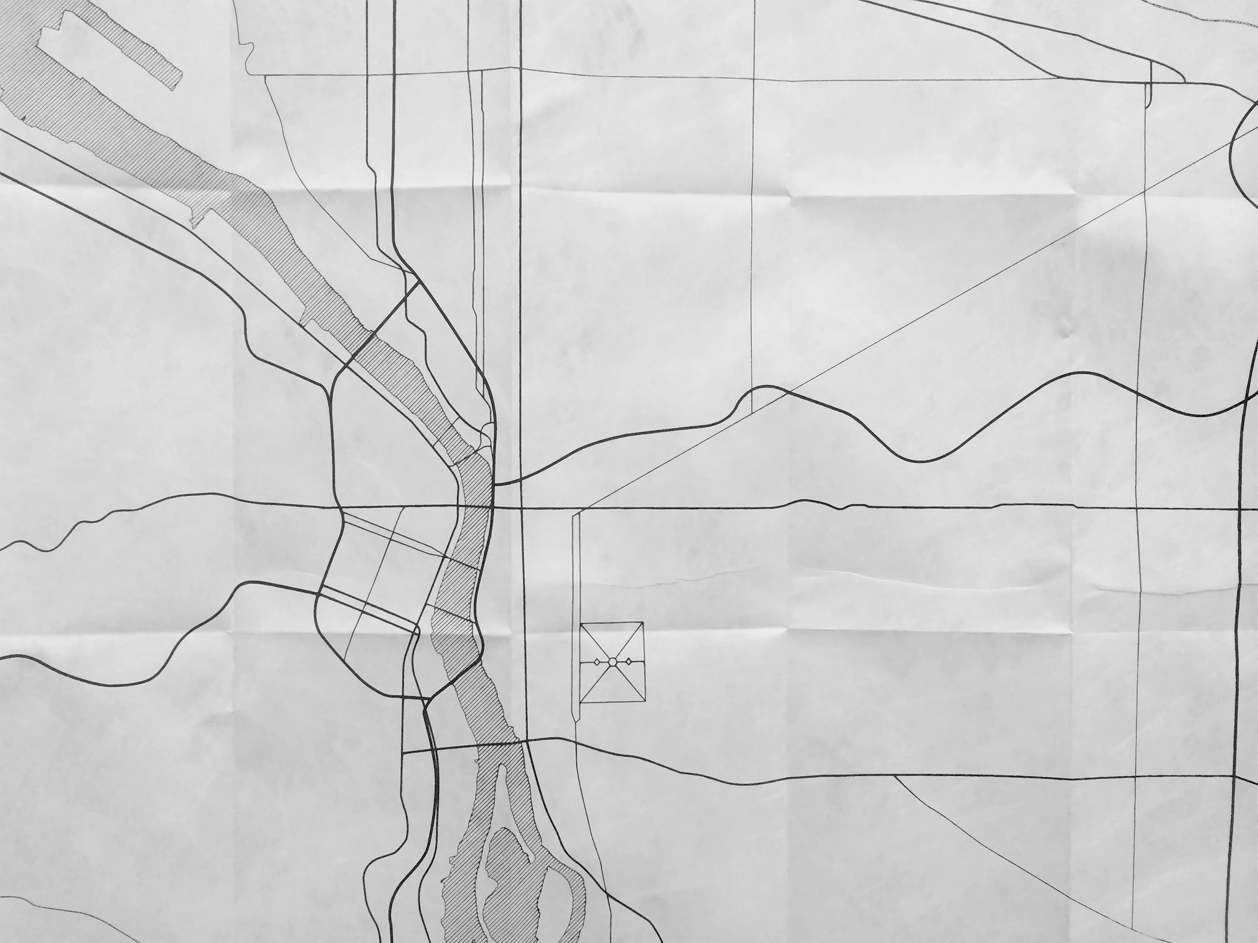 Blank map – Notice the lack of details included on the map