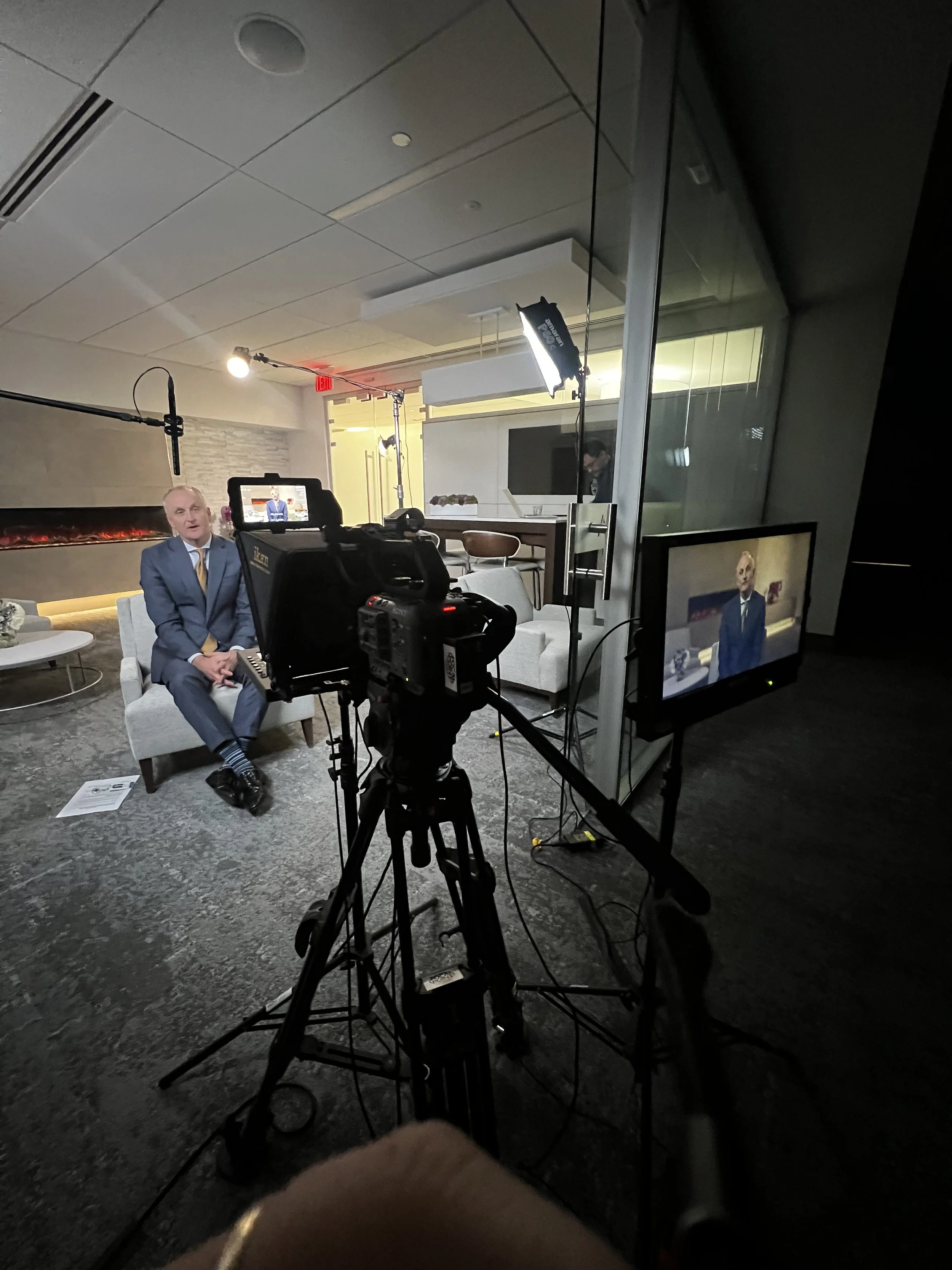 Teleprompter Video Shoot with CEO of Adventist HealthCare