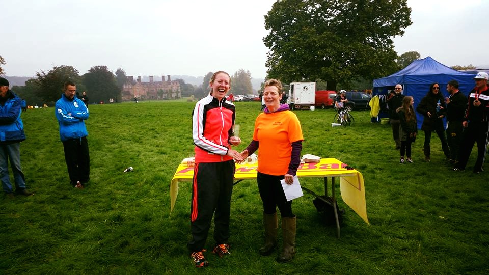 Gill collecting her 1st Place