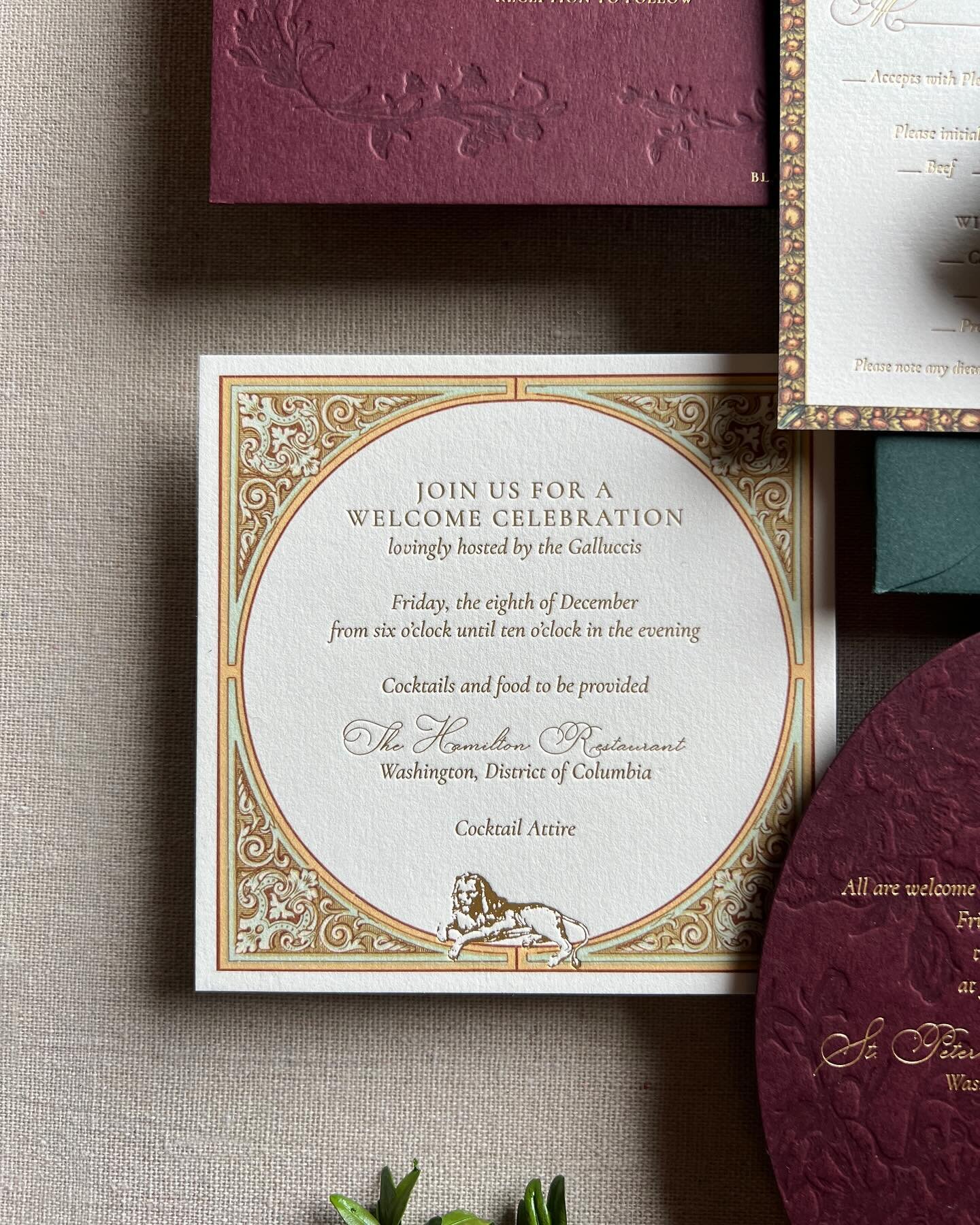 Little moments within an invitation suite are my favorite. This little lion was a small element I incorporated that represented the bride&rsquo;s native country 🤍

#customsuite #weddinginvitation #weddinginspiration #luxurywedding #dcwedding #papert