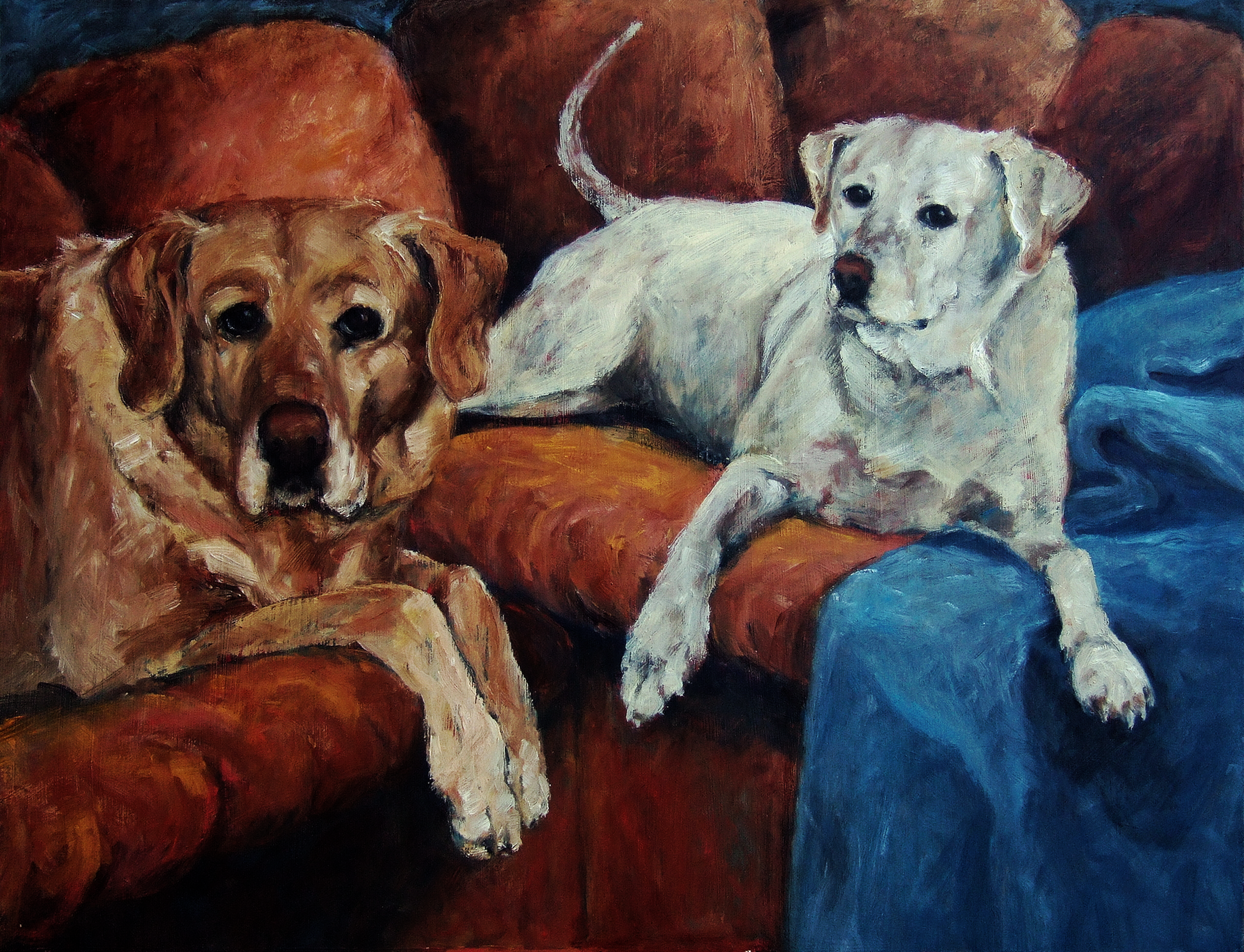 Molly and Barlie Oil on Board 24 x 32" Click on the image to view this in high res in Picasa