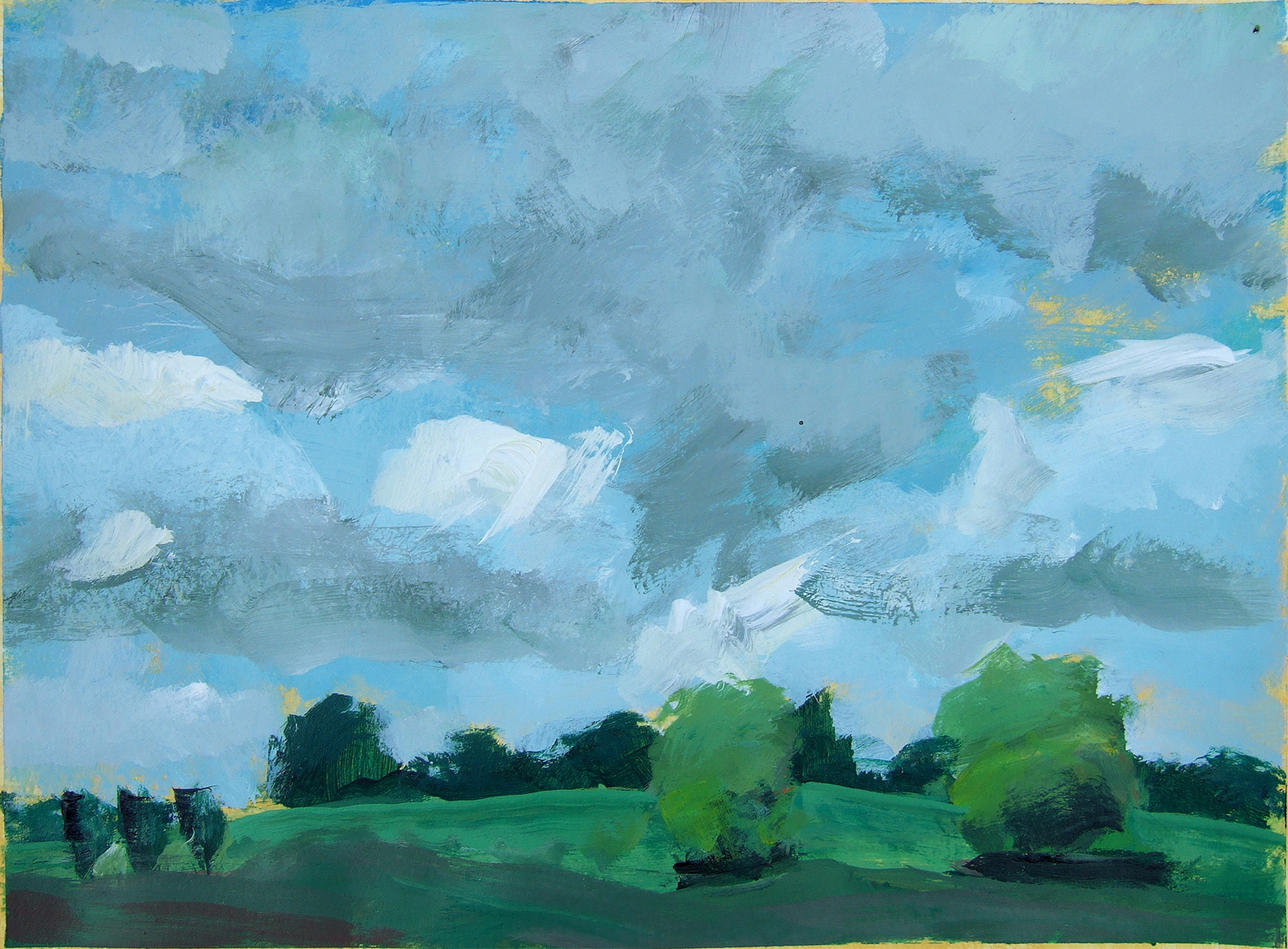 acrylic on paper 7 x 9.5"