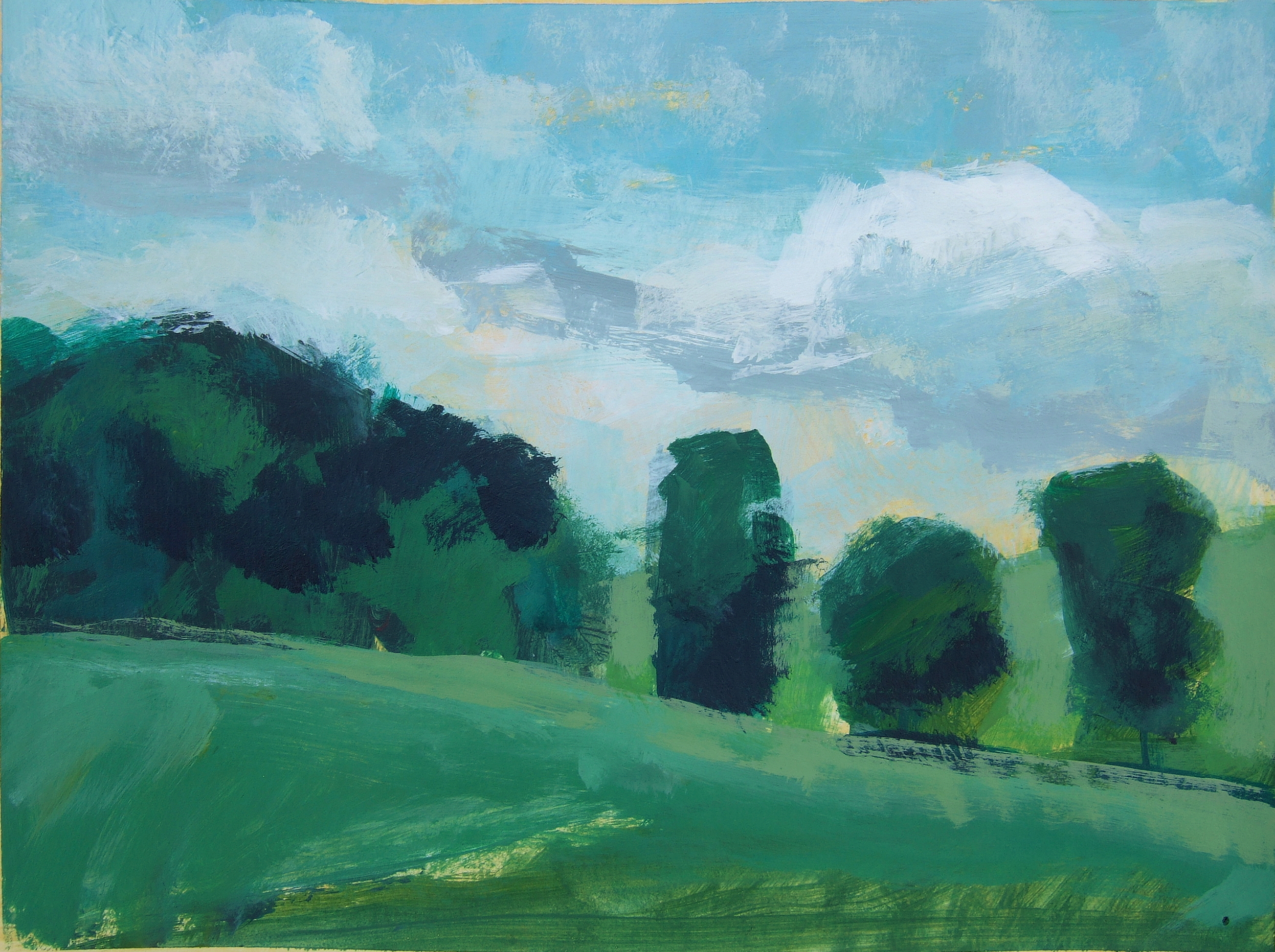 acrylic on paper 7 x 9.5"