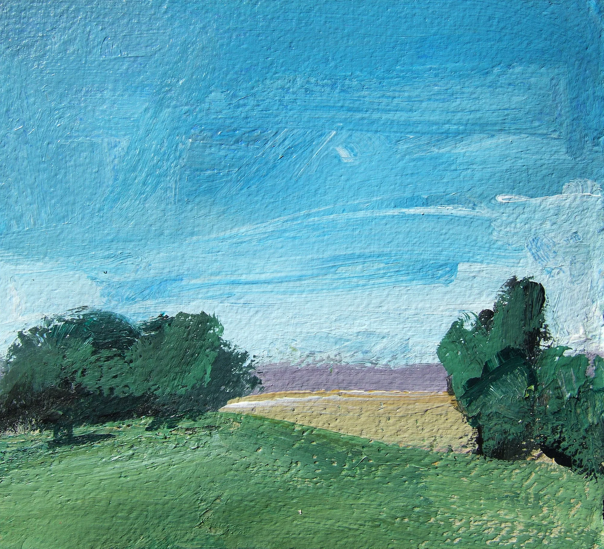 acrylic on prepared Arches, 6 1/2 x 7 1/4"