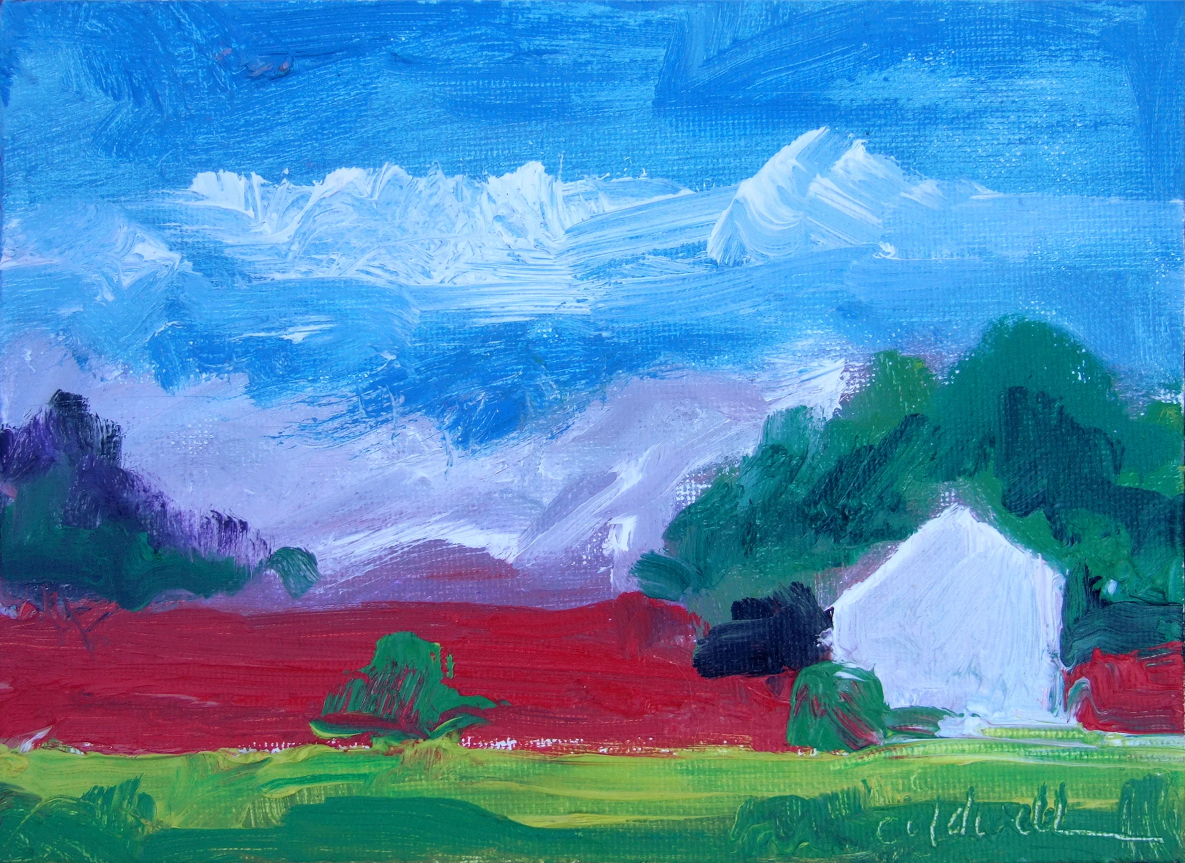 oil on canvas panel 5 x 7" sold