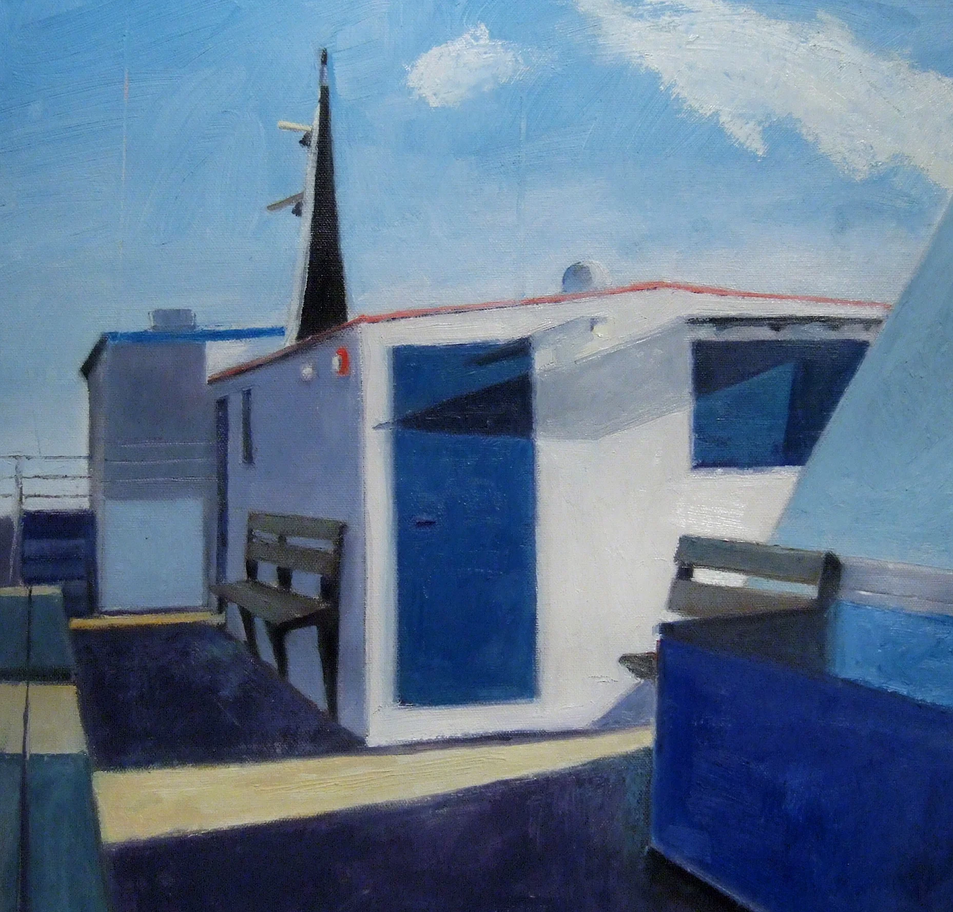 Sub-par indoor picture of a finished-for-now painting... the first of (fifteen?)