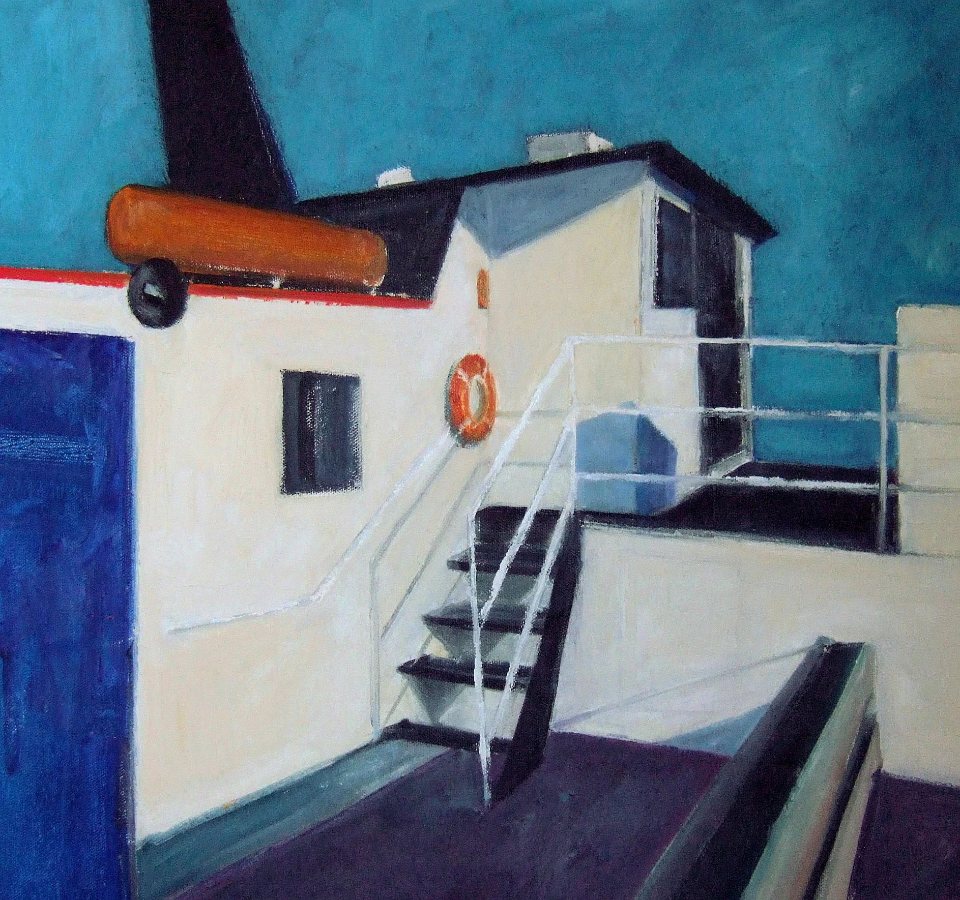 16 x 16" oil on canvas Leaving it for now.